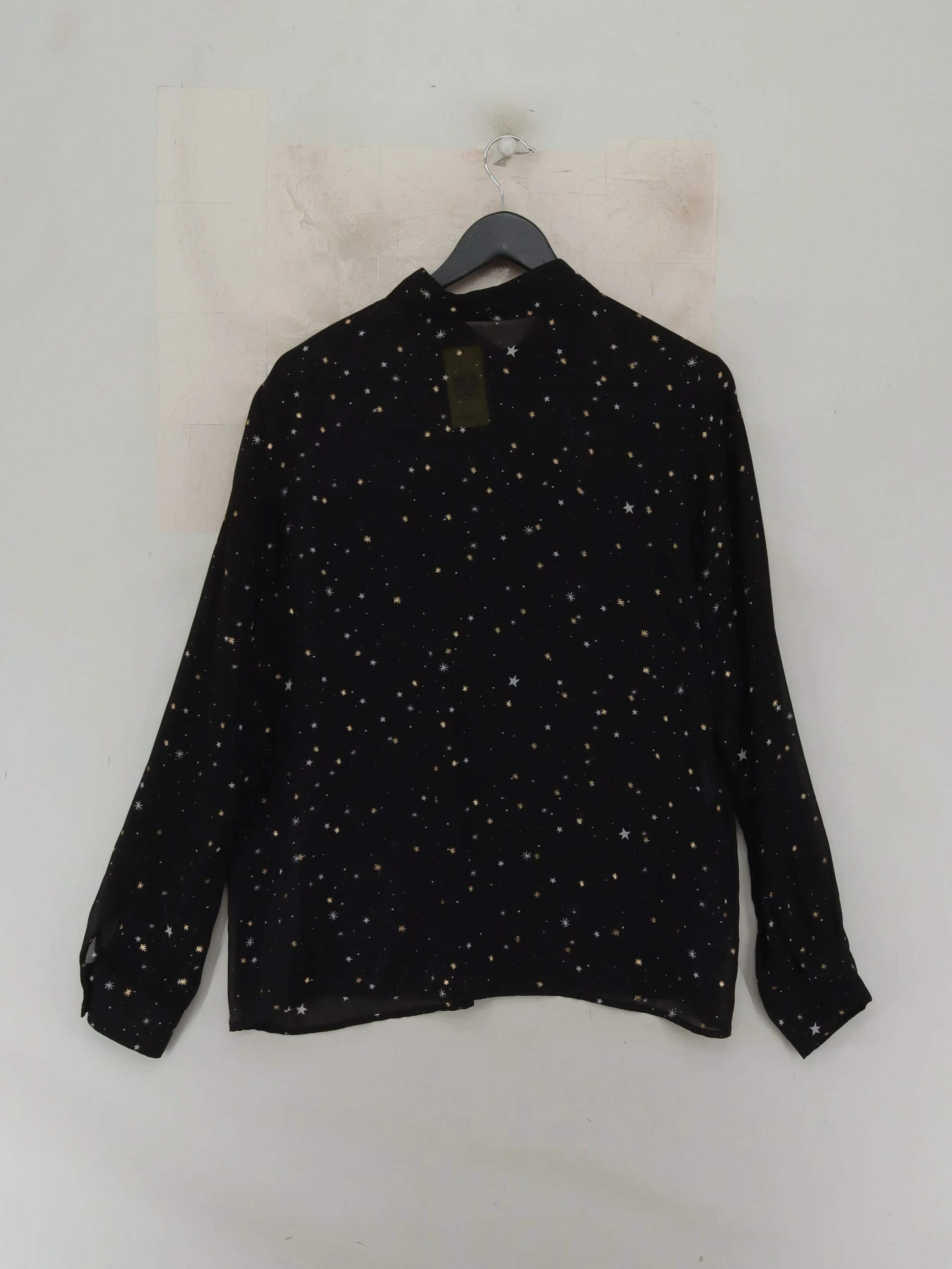 Devernois Women's Shirt M Black 100% Other Long Sleeve Collared Basic - Image 2