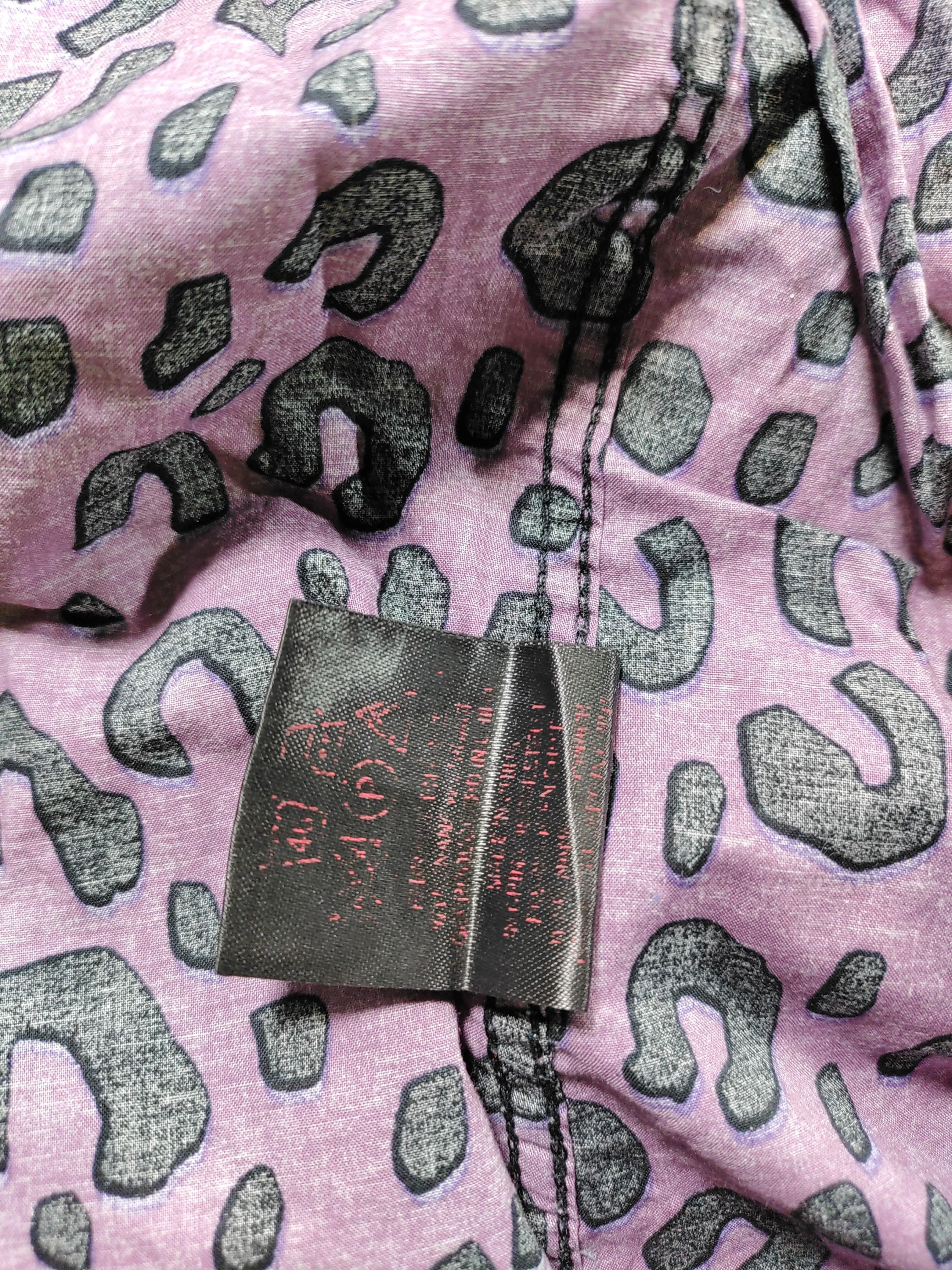 Devil's Advocate Men's Shirt L Purple Animal Print 100% Other Basic - Image 6