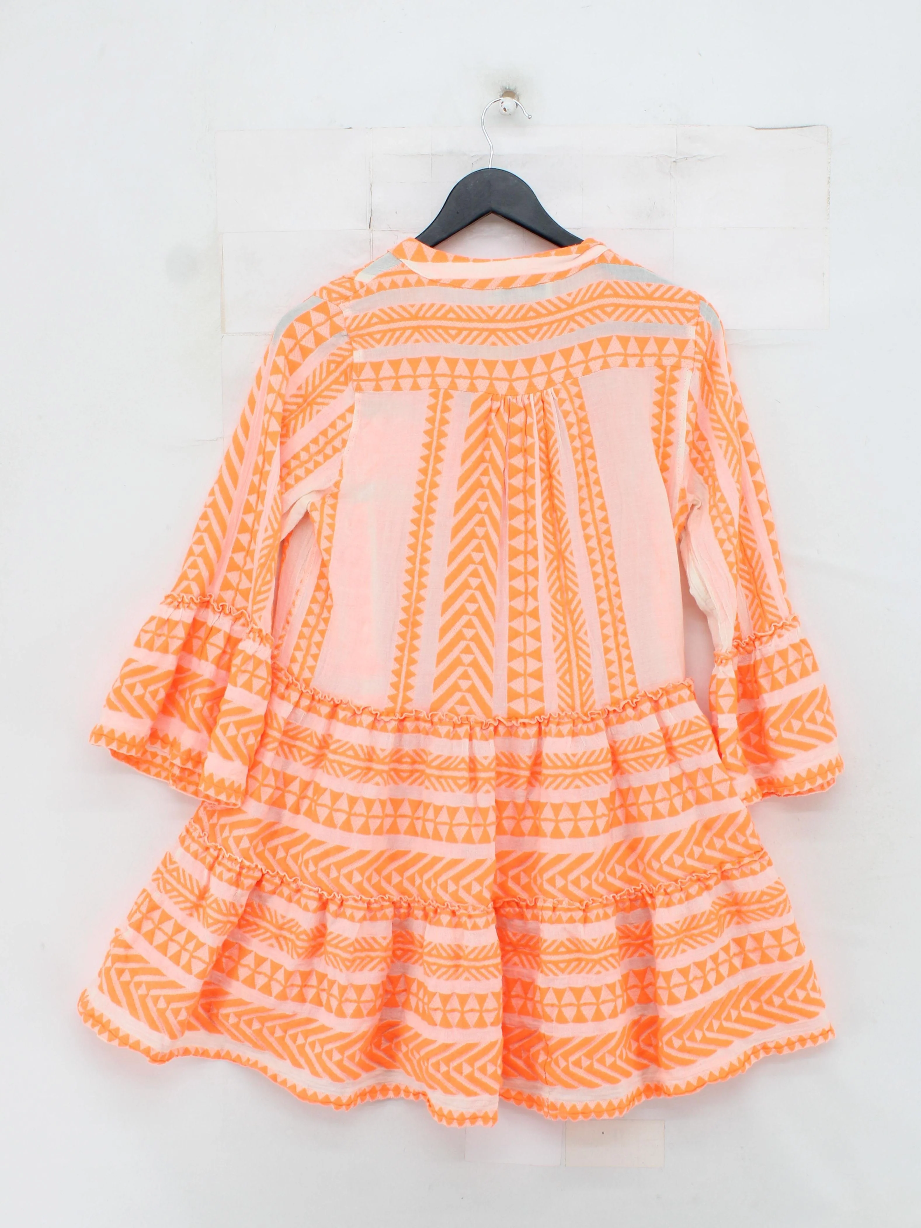 Devotion Shirt Mini Dress XS in Orange - Image 2
