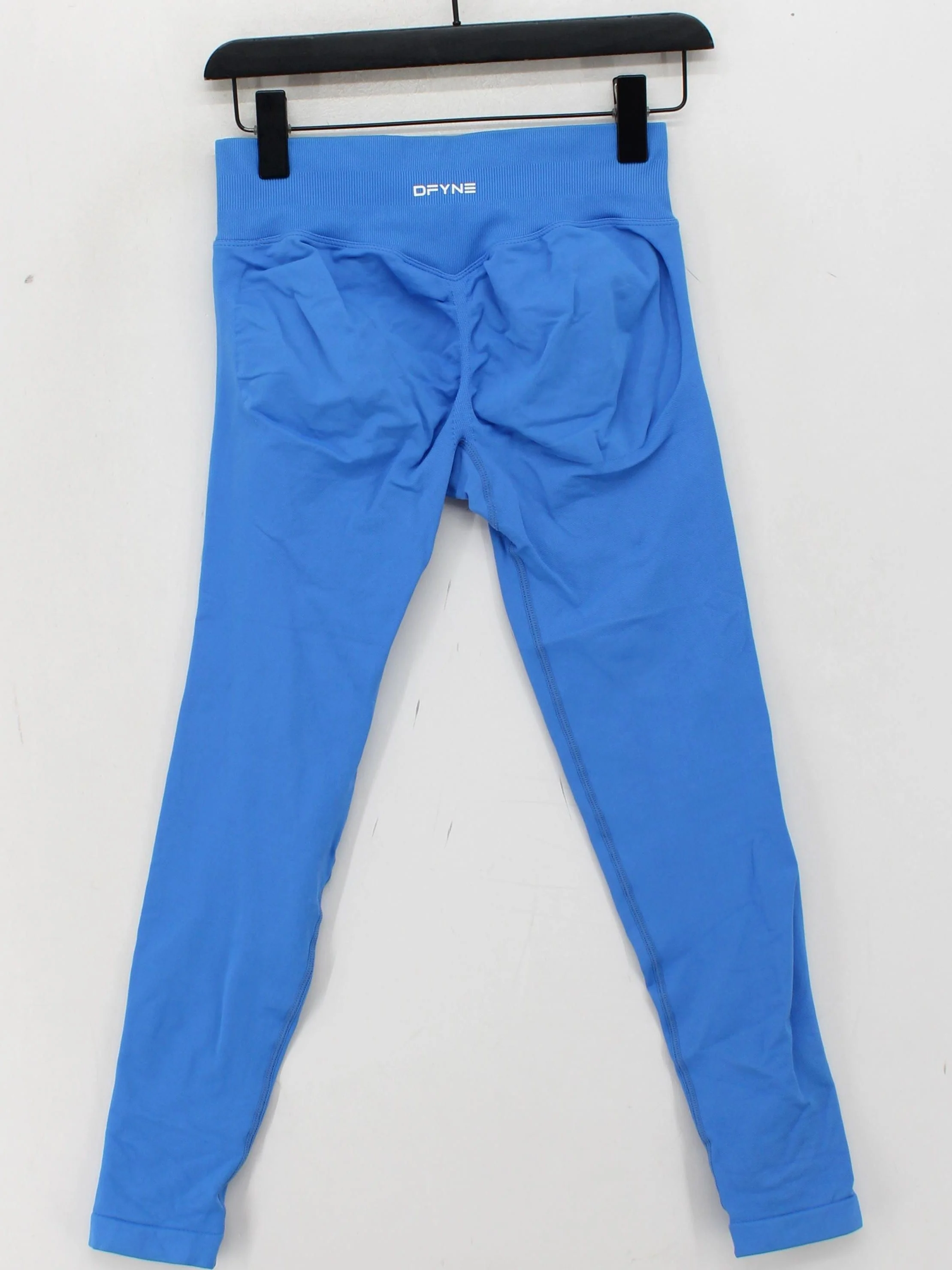 DFYNE Women's Leggings S Blue Nylon with Spandex Full length - Image 2