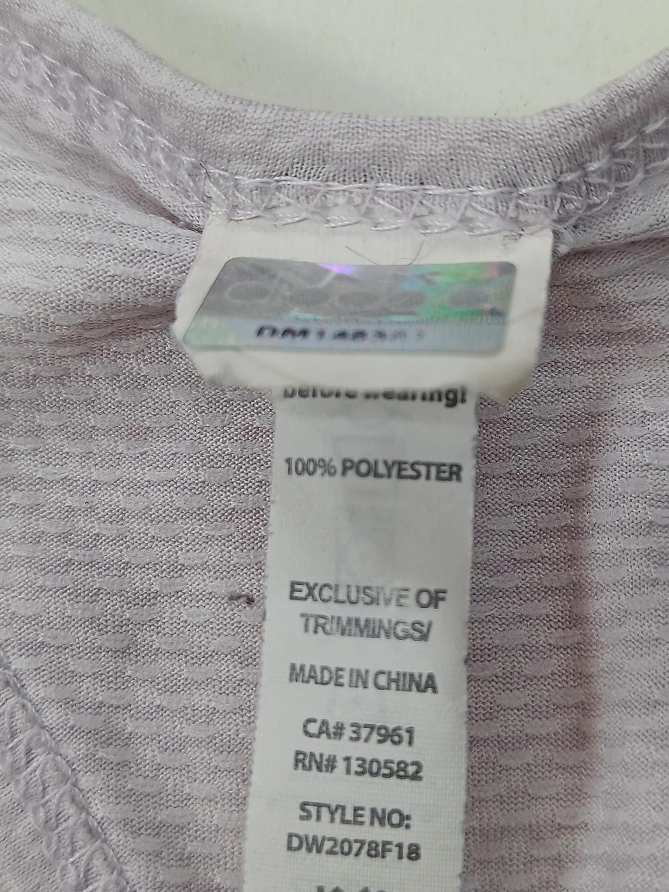 Diadora Women's T-Shirt S Purple 100% Polyester Sleeveless Basic - Image 6