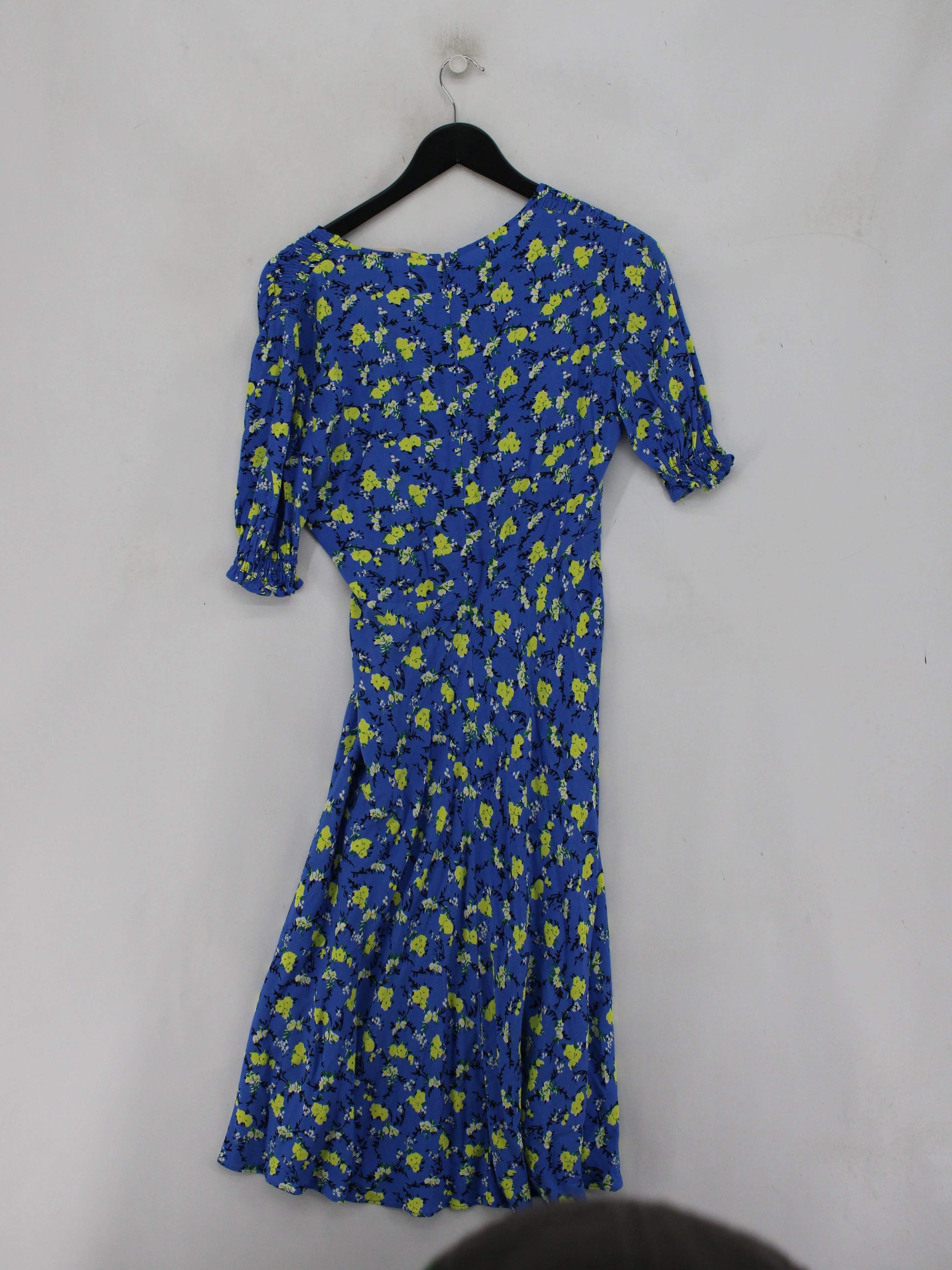 Diane von Furstenberg A-Line Midi Dress UK2 in Blue - Image 2