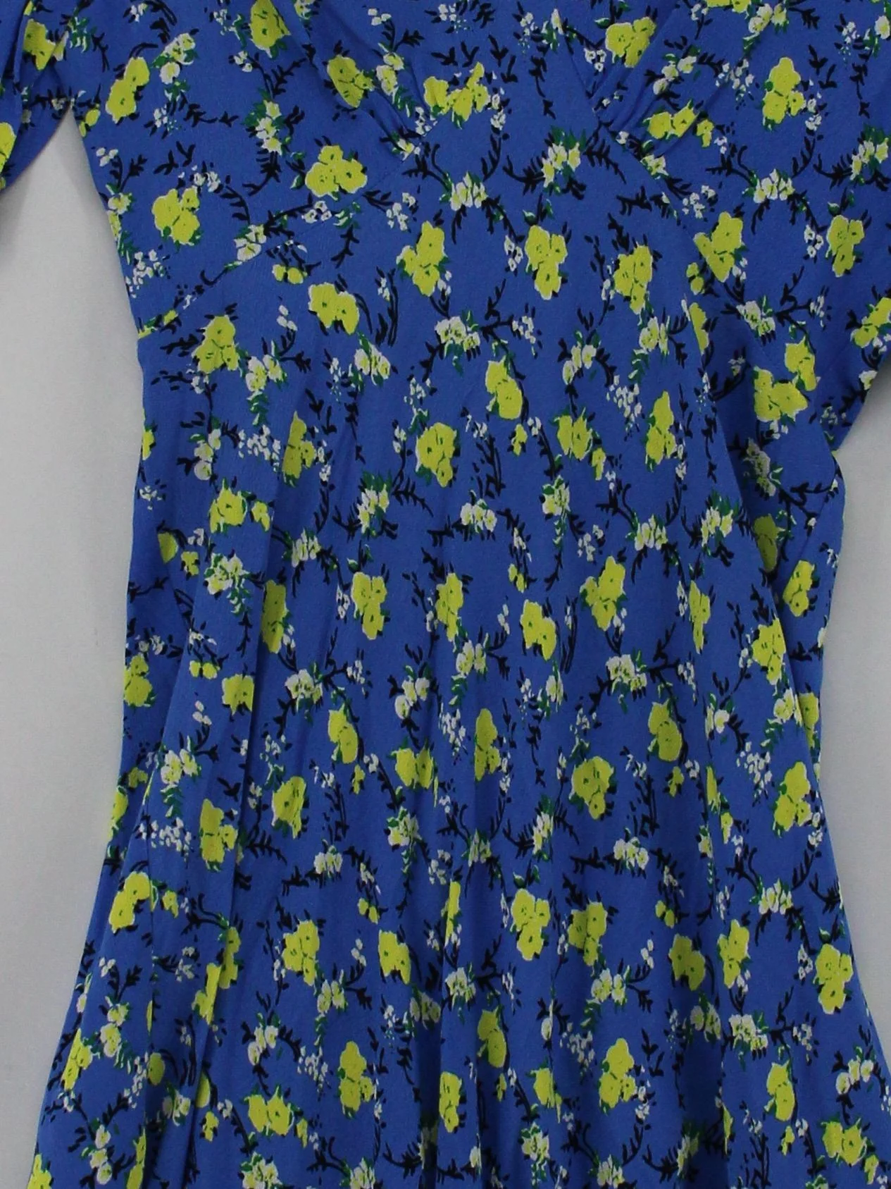 Diane von Furstenberg A-Line Midi Dress UK2 in Blue - Image 3
