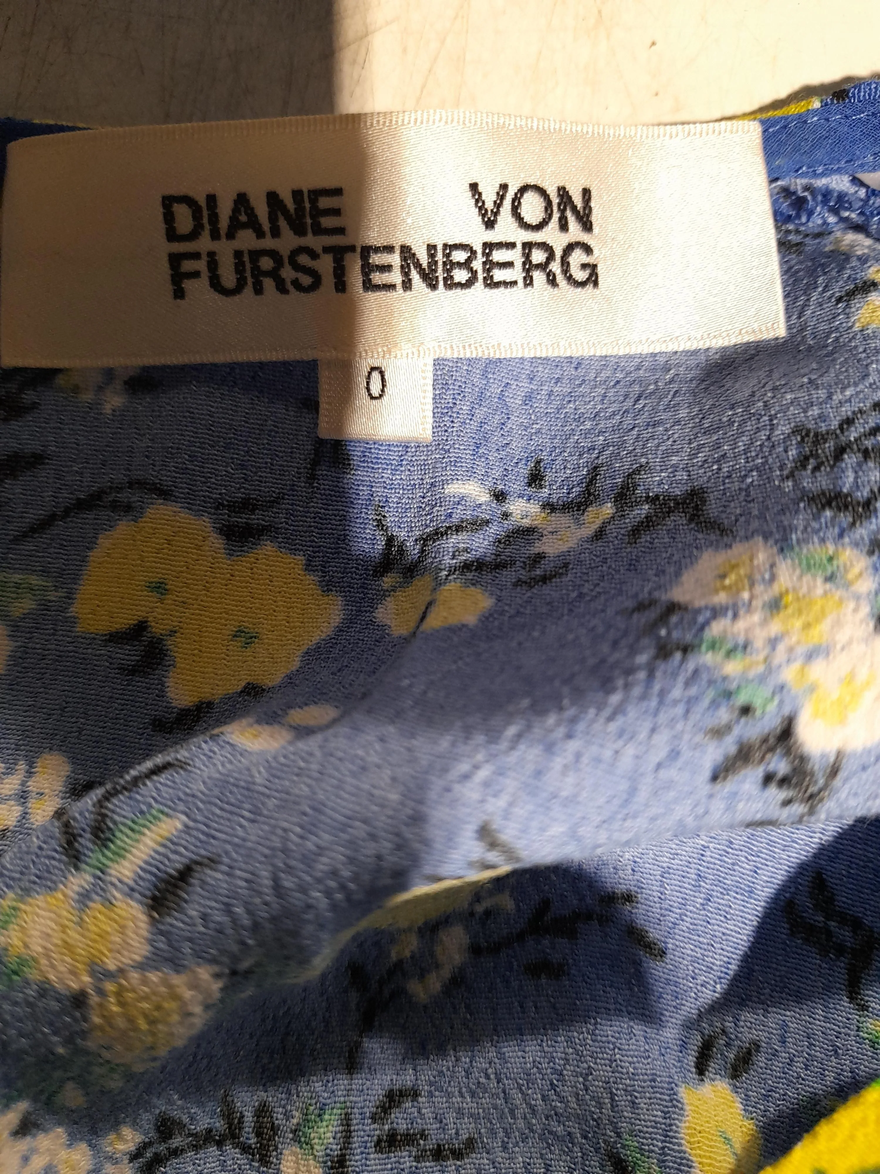 Diane von Furstenberg A-Line Midi Dress UK2 in Blue - Image 5