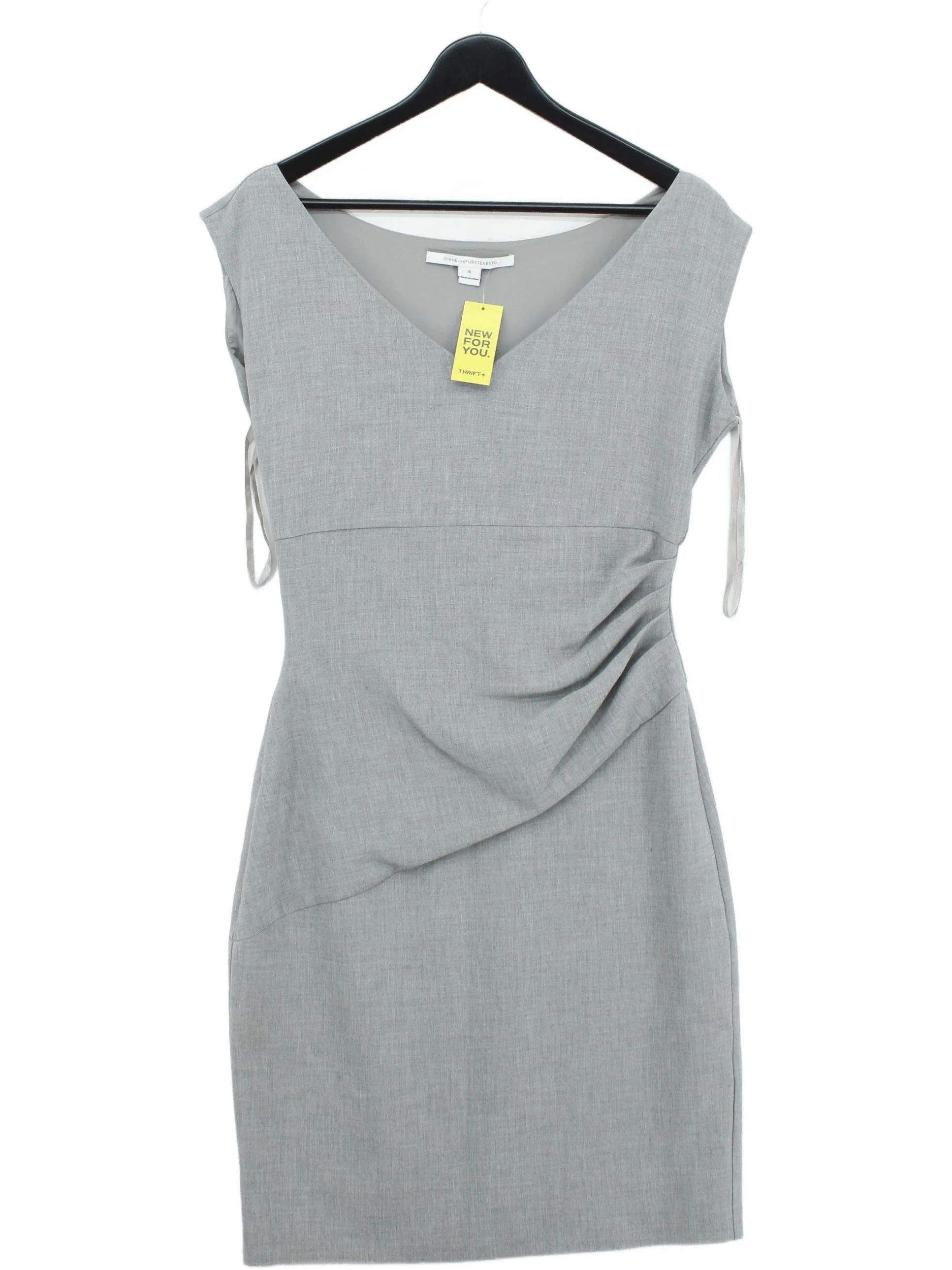 Diane von Furstenberg Bodycon Midi Dress in Grey