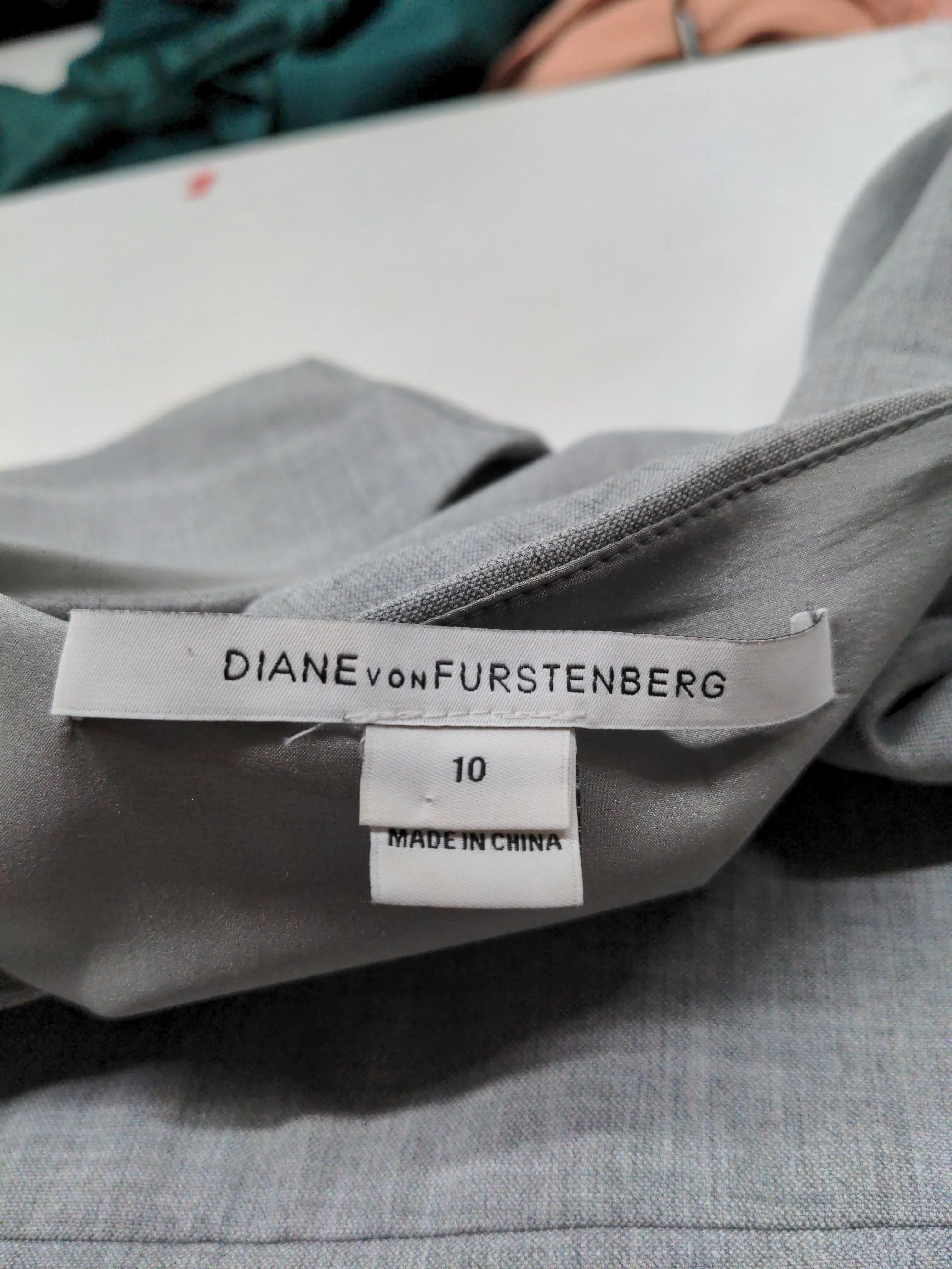 Diane von Furstenberg Bodycon Midi Dress in Grey - Image 5