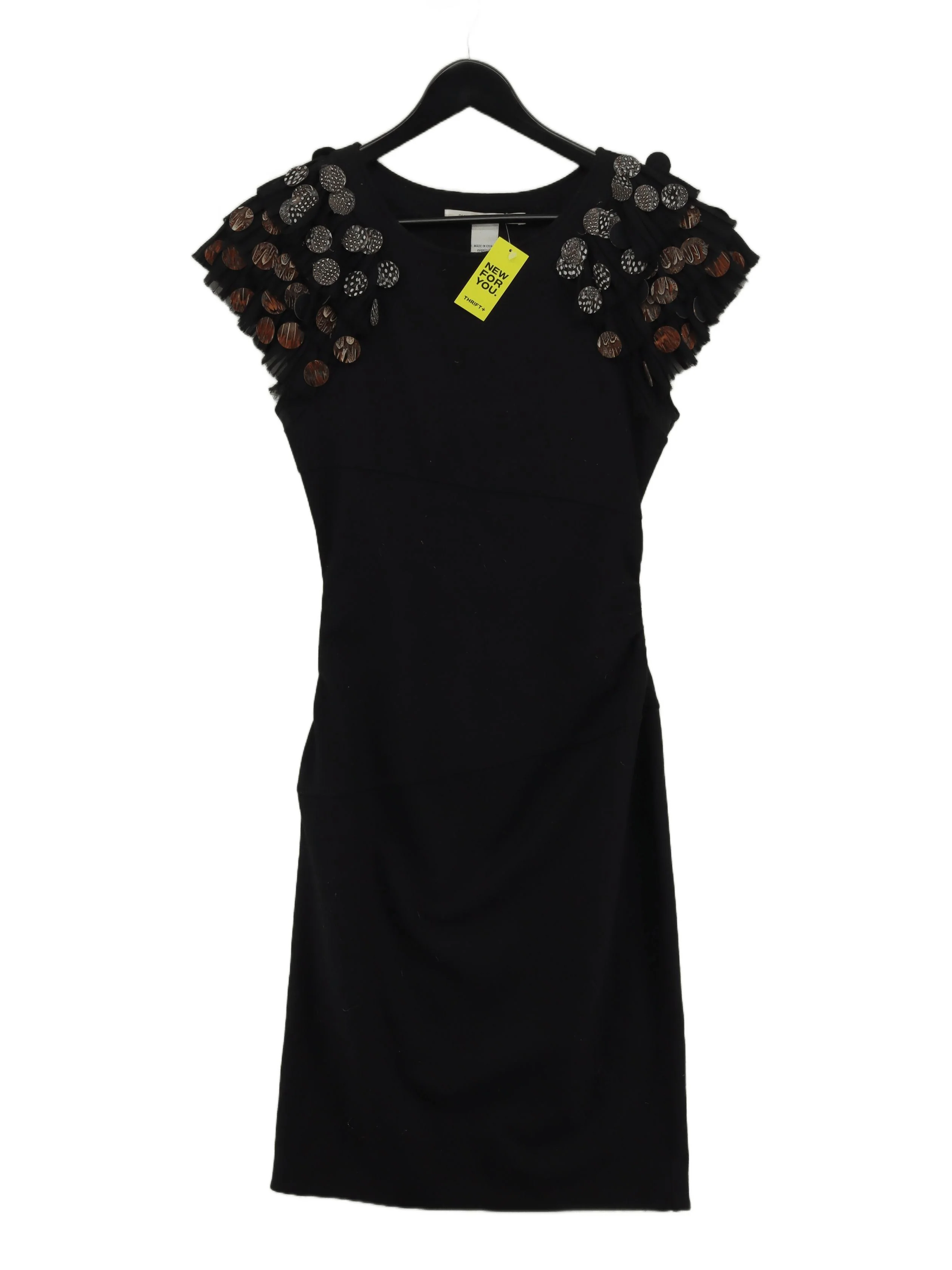 Diane von Furstenberg Bodycon Mini Dress in Black