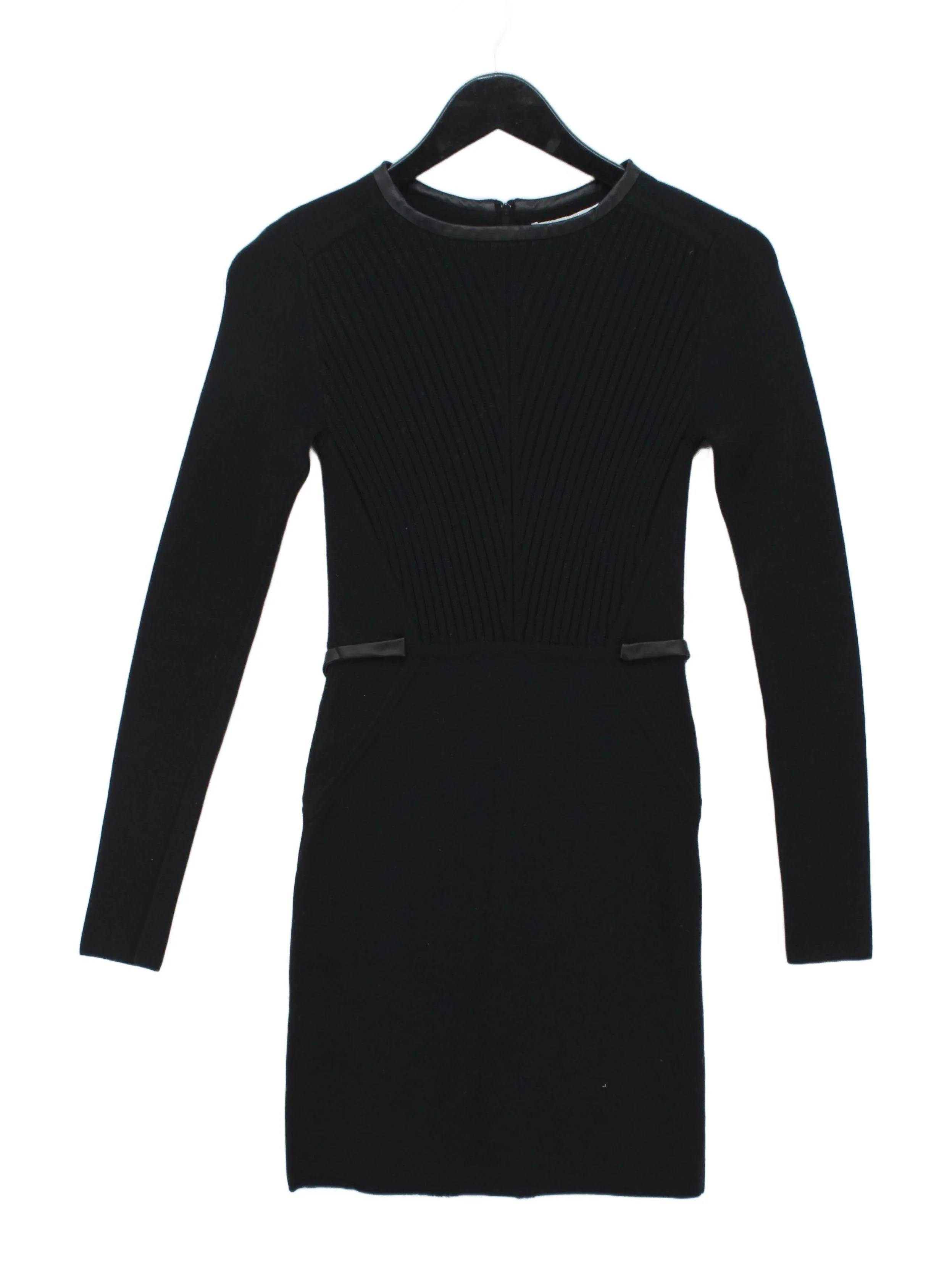 Diane von Furstenberg Bodycon Mini Dress XS in Black