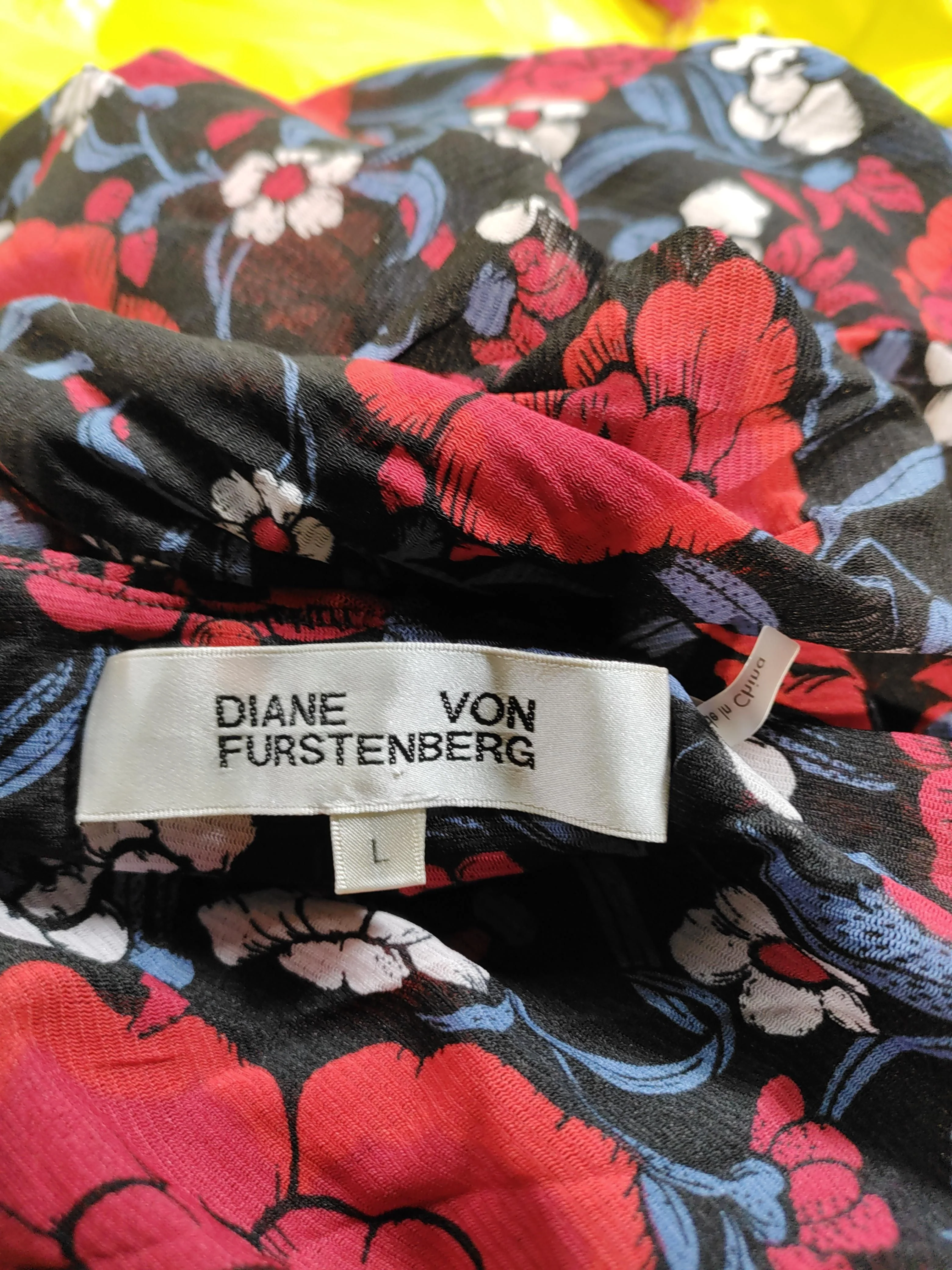 Diane von Furstenberg Maxi Dress L in Black - Image 5