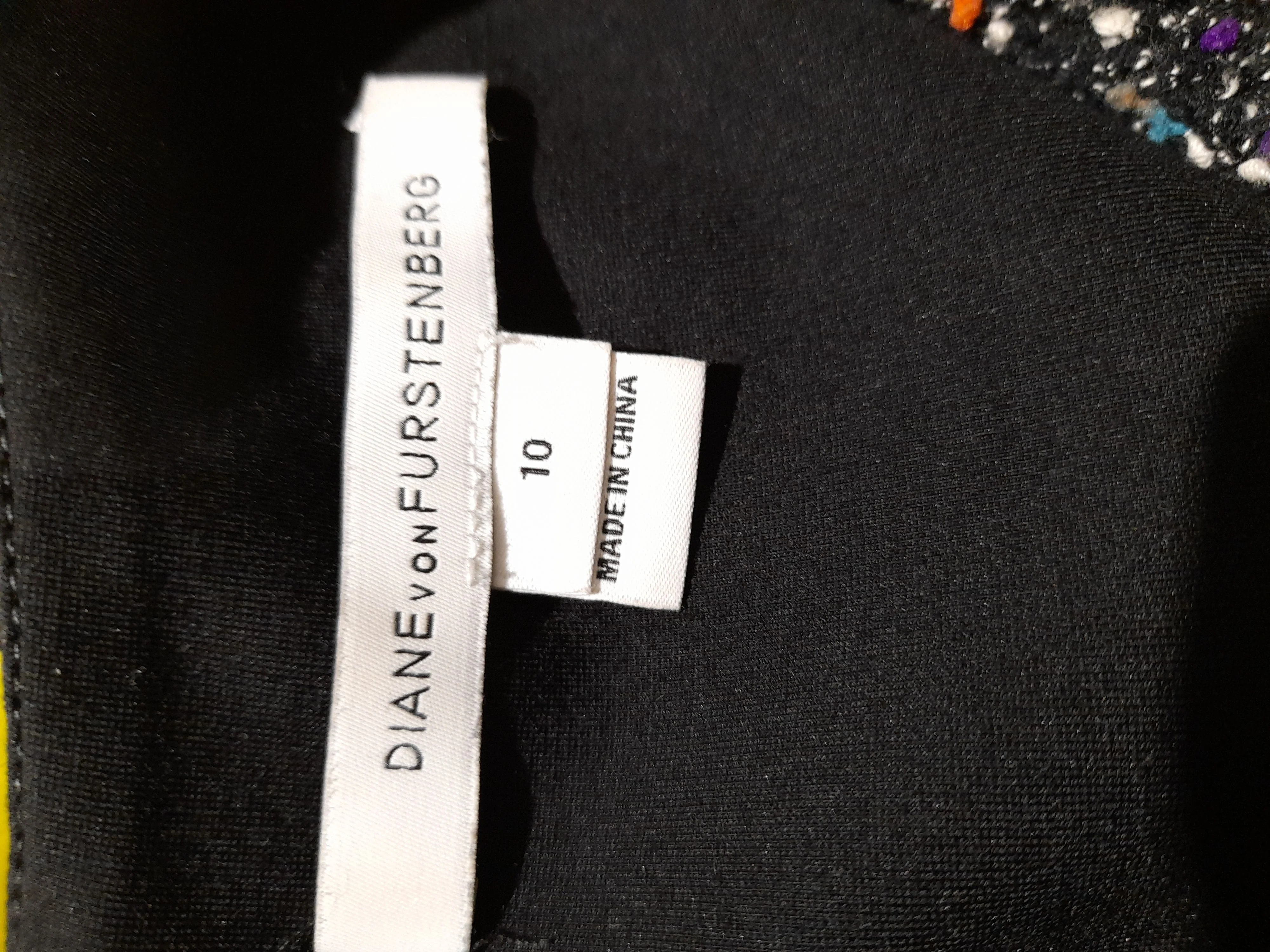 Diane von Furstenberg Mini Dress in Black - Image 5