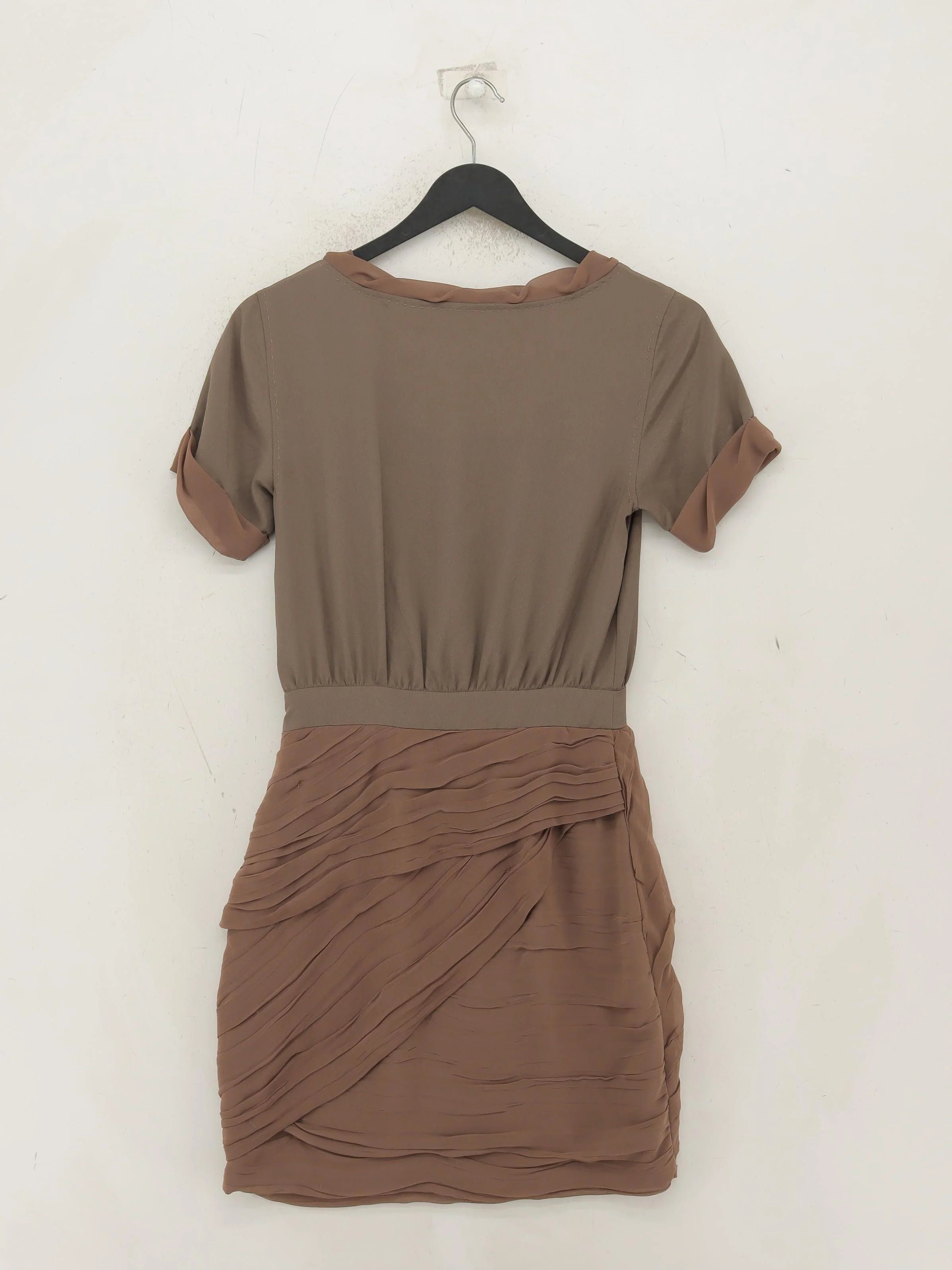 Diane von Furstenberg Mini Dress UK2 in Brown - Image 2