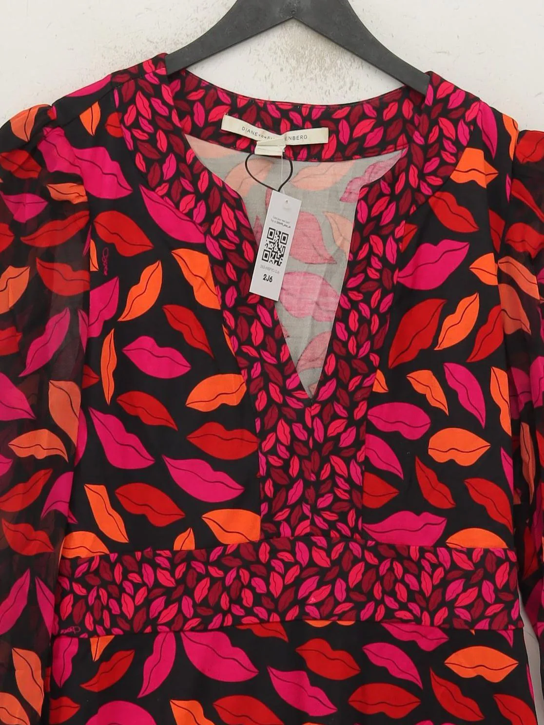Diane von Furstenberg Mini Dress UK8 in Multi - Image 3