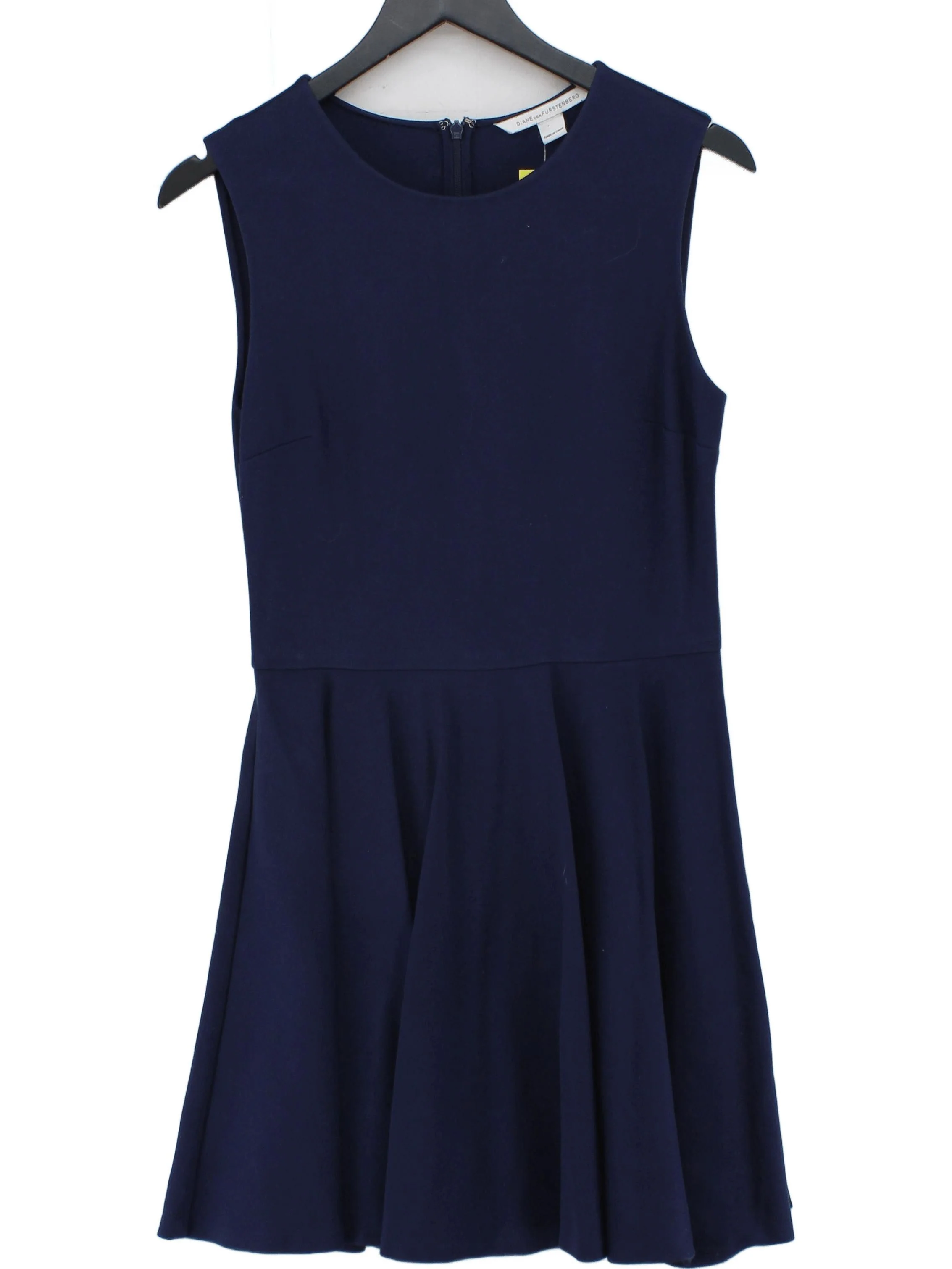 Diane von Furstenberg Skater Mini Dress M in Blue
