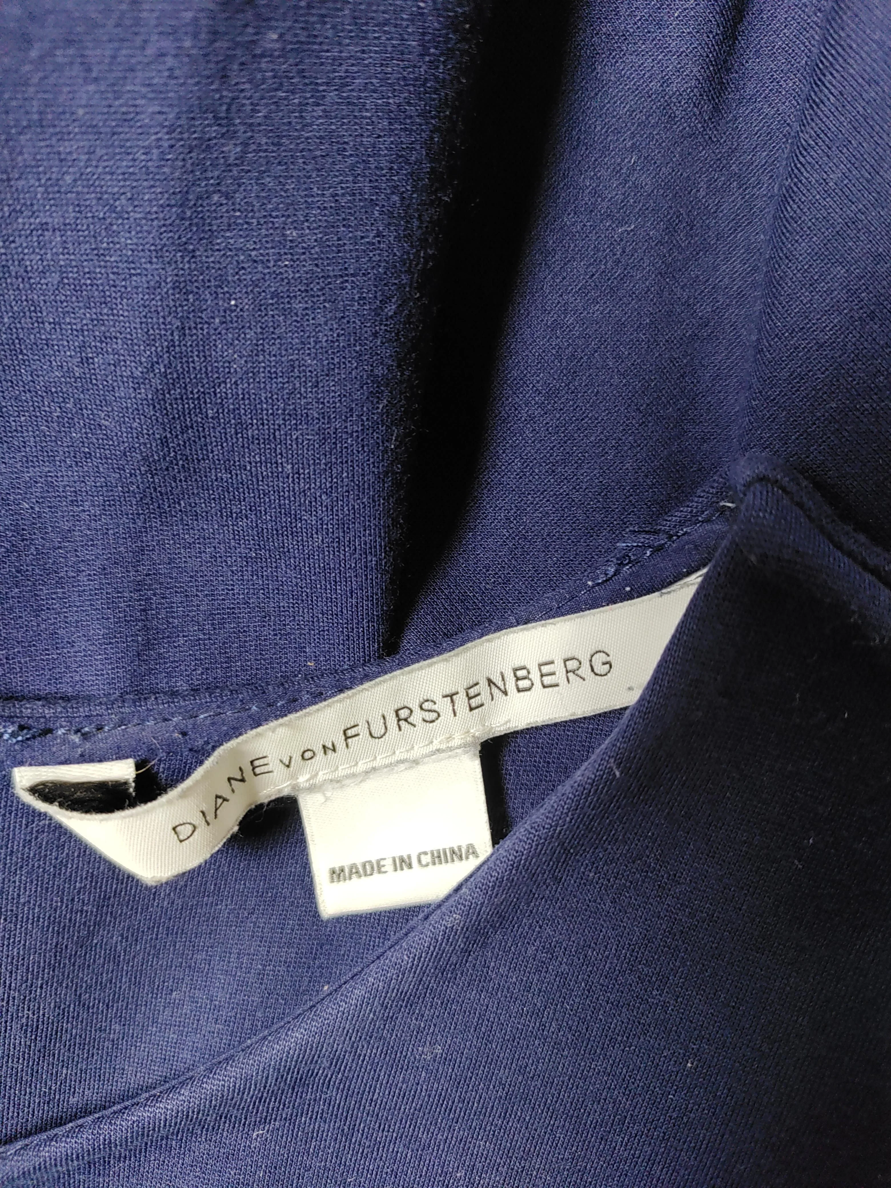 Diane von Furstenberg Skater Mini Dress M in Blue - Image 5