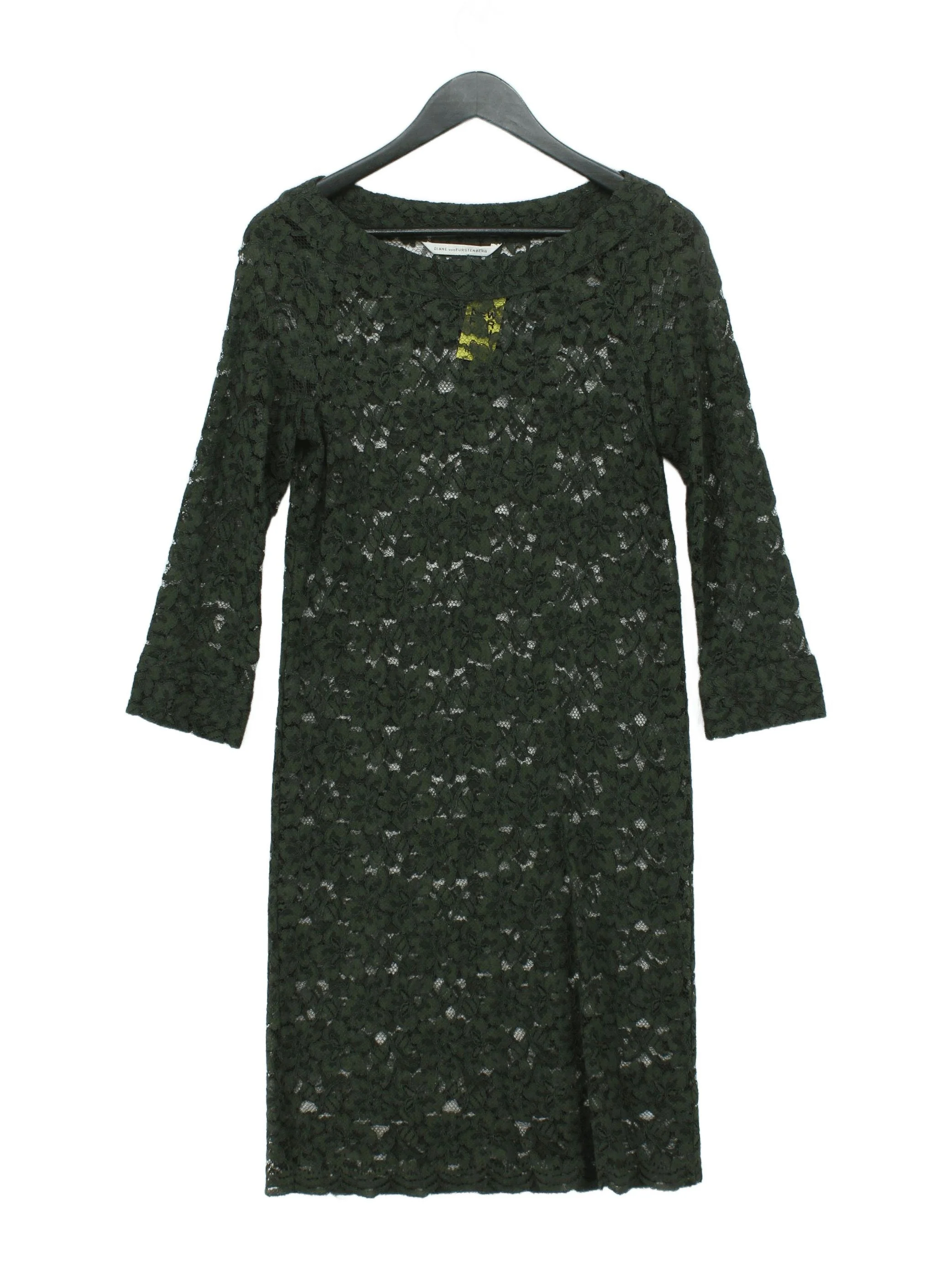 Diane von Furstenberg T-Shirt Mini Dress UK12 in Green