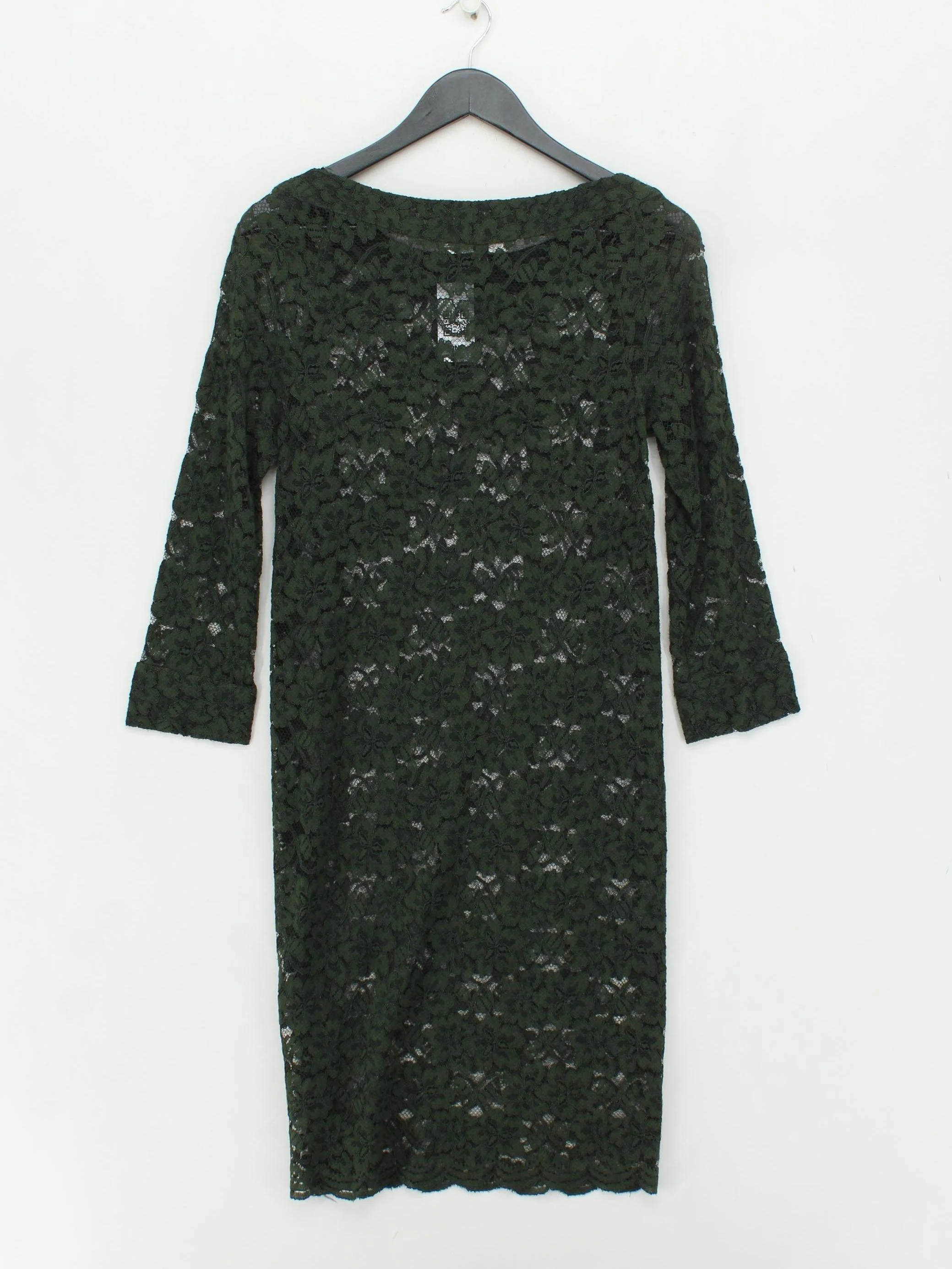Diane von Furstenberg T-Shirt Mini Dress UK12 in Green - Image 2