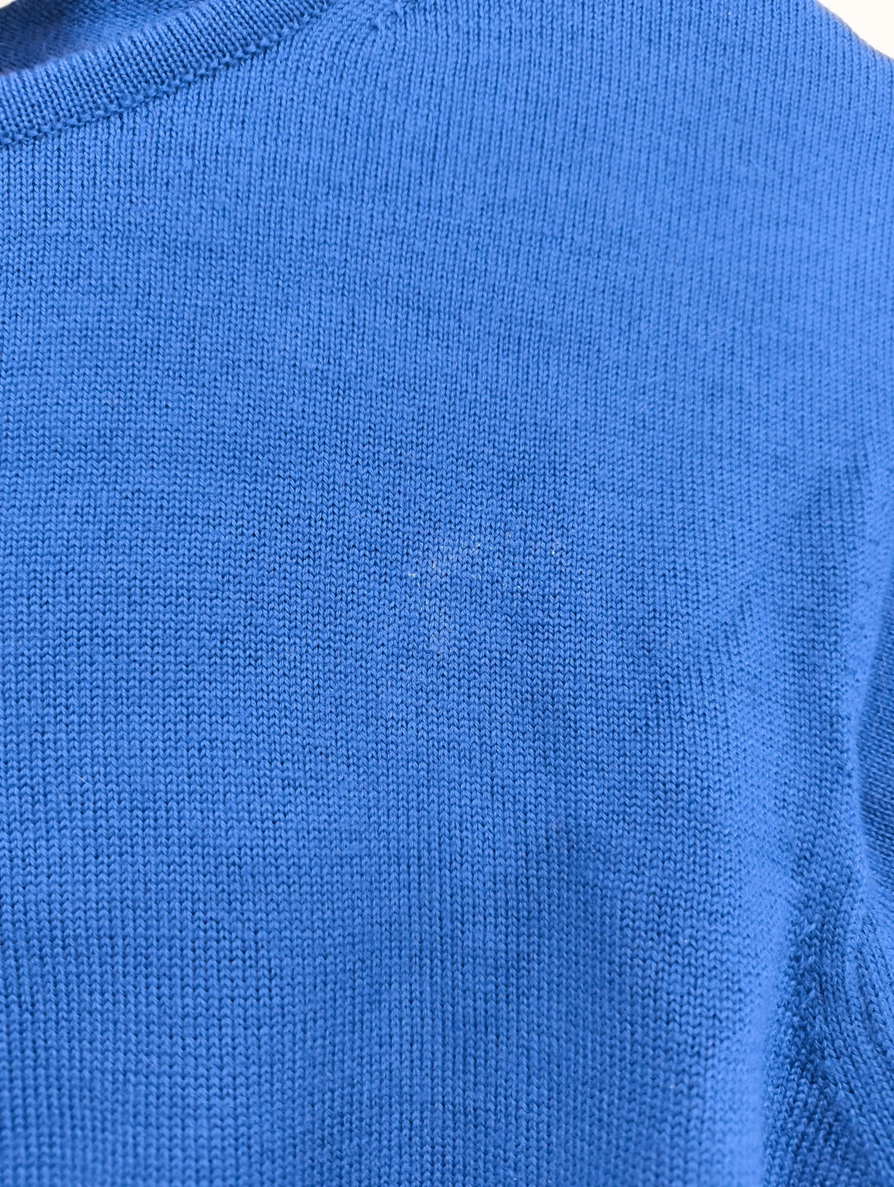 Diane Von Furstenberg Women's Jumper S Blue Wool with Nylon, Spandex Pullover - Image 5