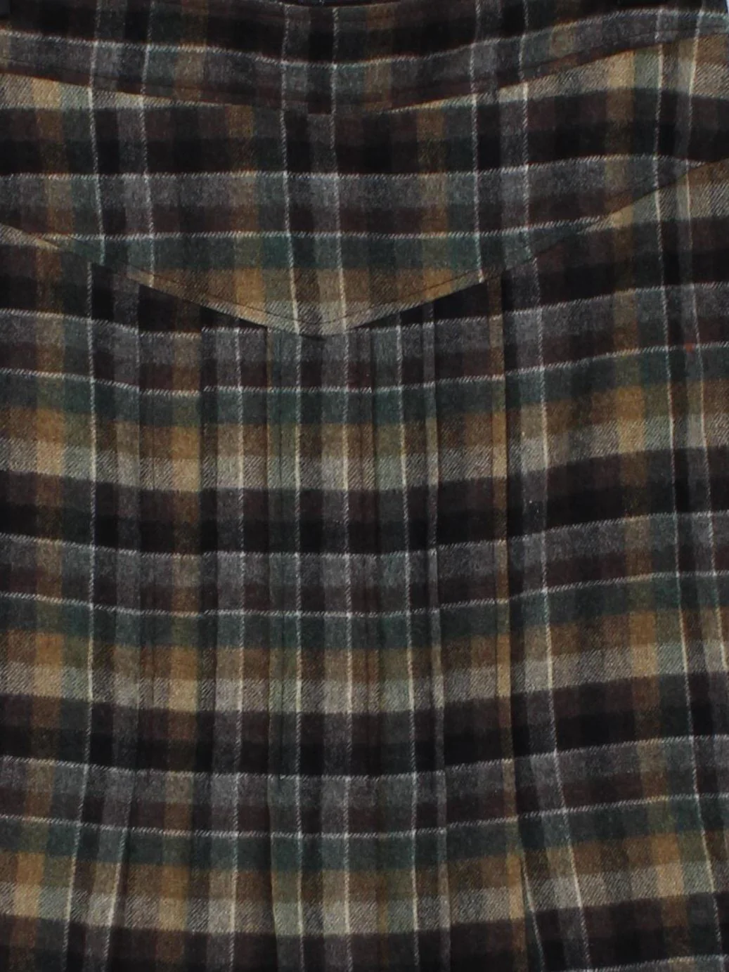 Diane Von Furstenberg Women's Midi Skirt UK 8 Multi Wool with Nylon Pleated - Image 3