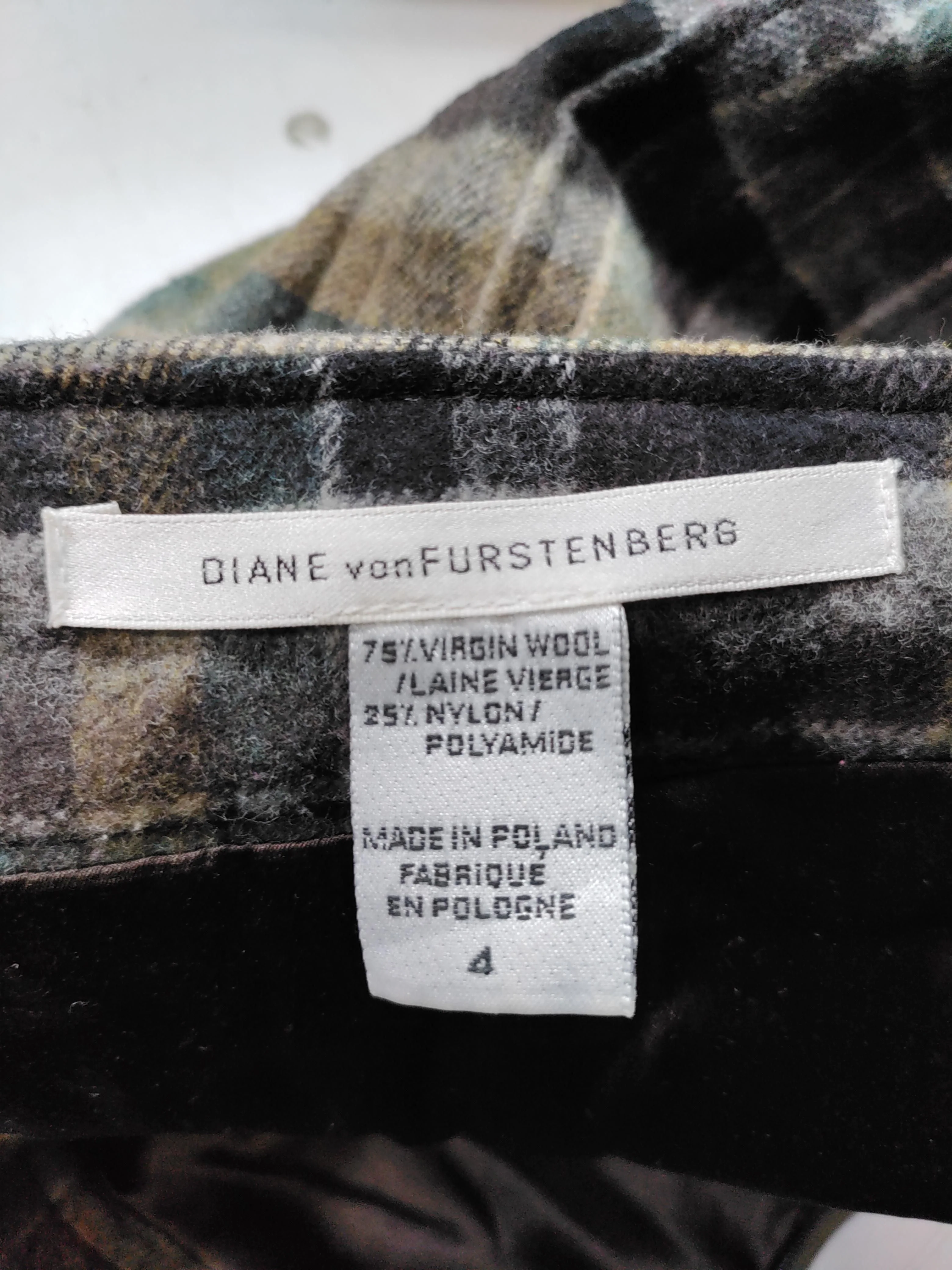 Diane Von Furstenberg Women's Midi Skirt UK 8 Multi Wool with Nylon Pleated - Image 5