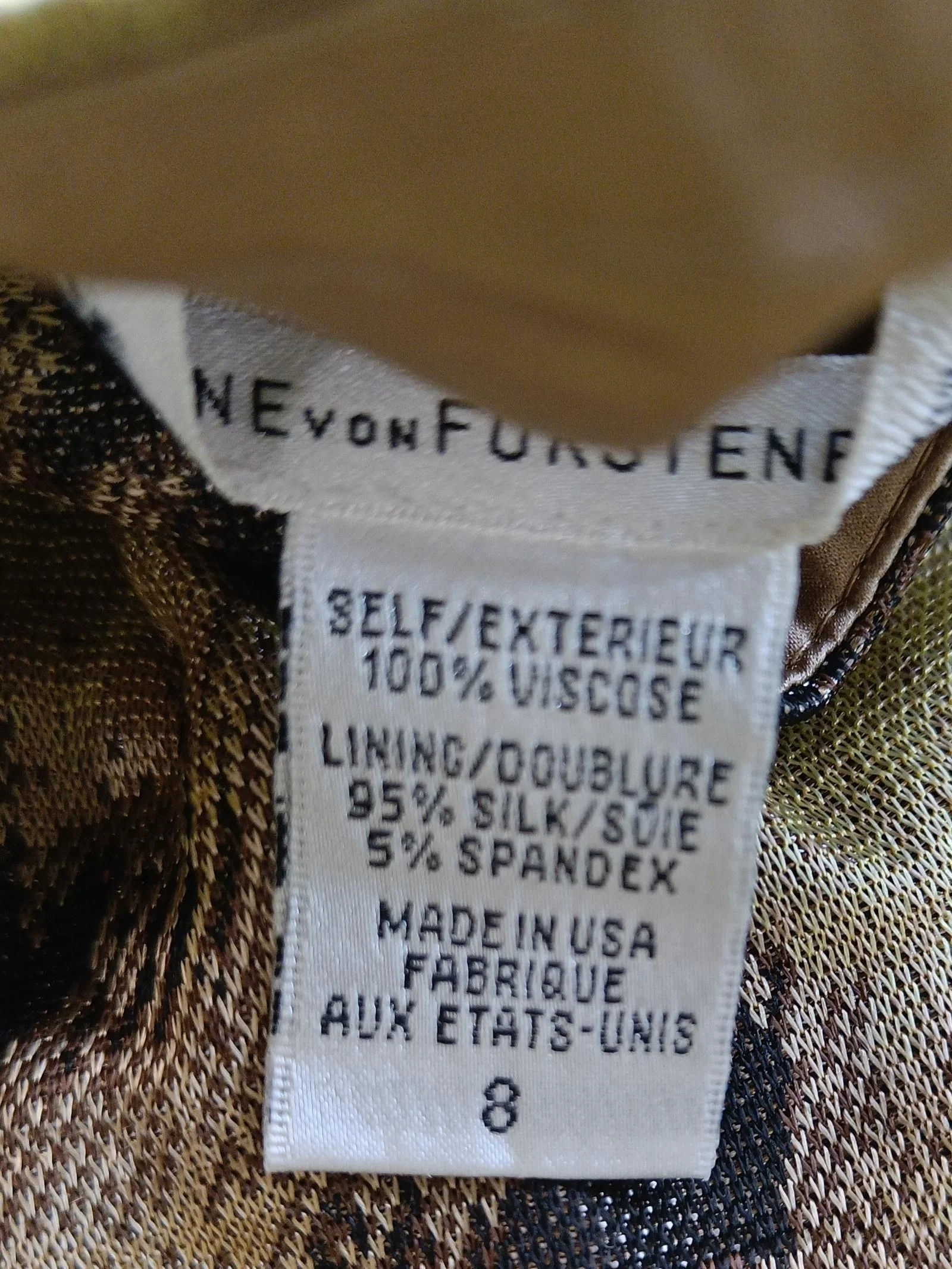 Diane Von Furstenberg Women's Mini Skirt UK 12 Brown Viscose - Image 6