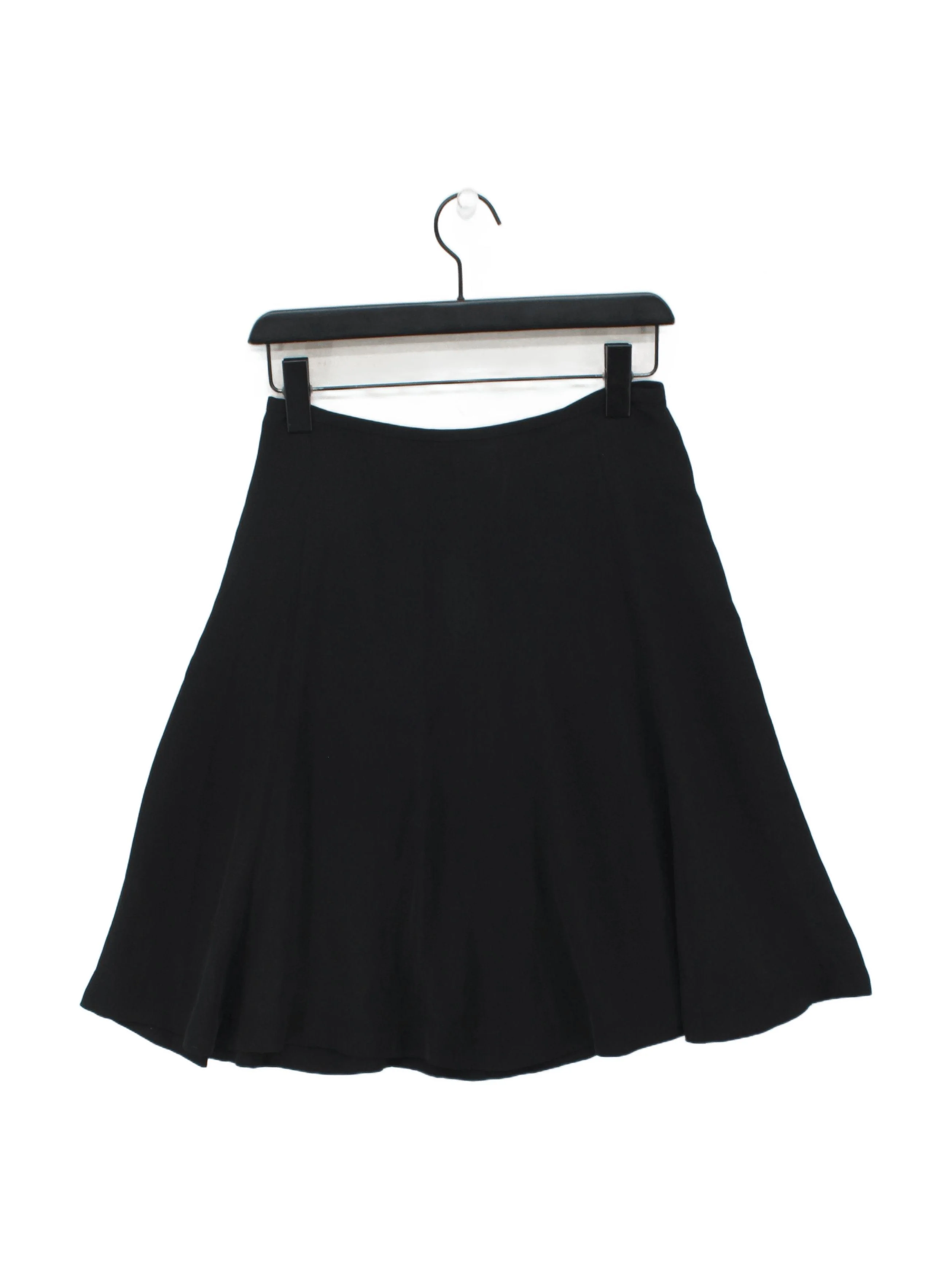 Diane Von Furstenberg Women's Mini Skirt UK 6 Black Silk with Polyester Mini