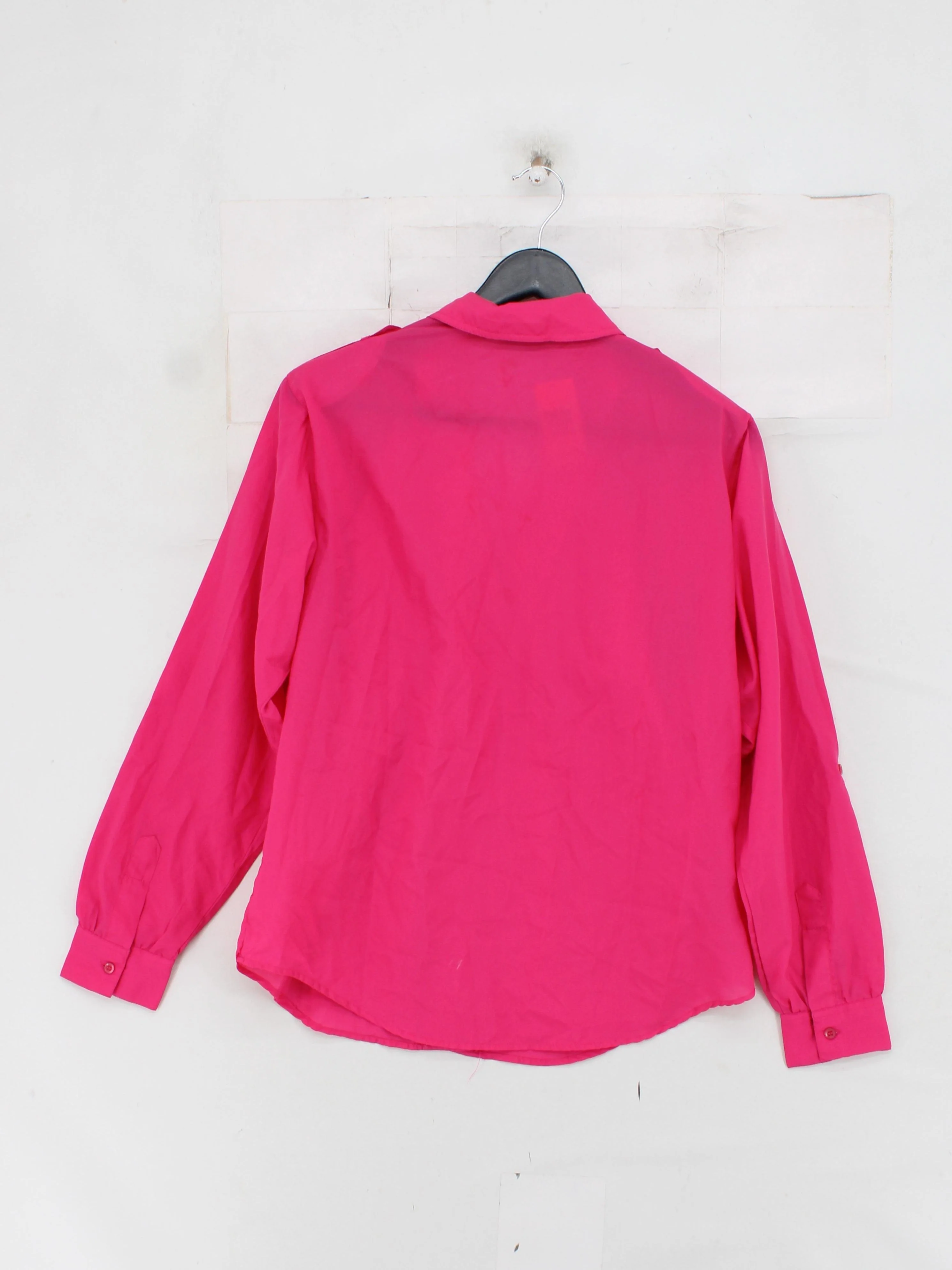 Diane Von Furstenberg Women's Shirt UK 10 Pink 100% Polyester Basic - Image 2