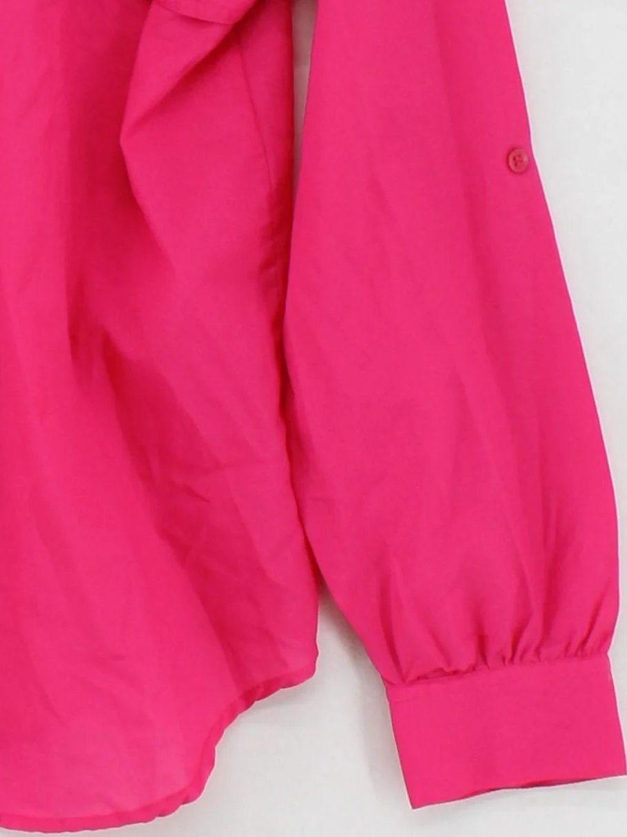 Diane Von Furstenberg Women's Shirt UK 10 Pink 100% Polyester Basic - Image 4