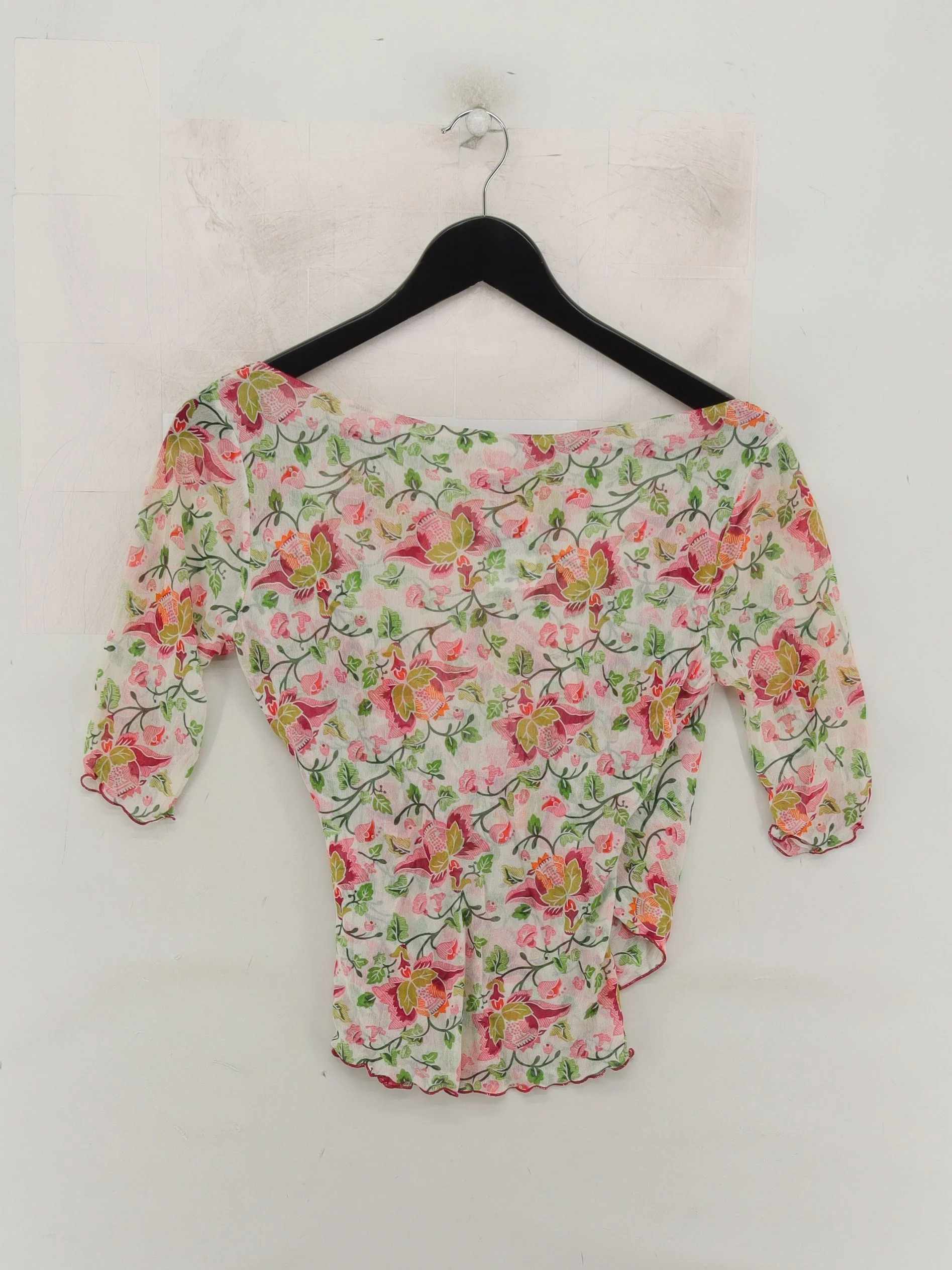 Diane Von Furstenberg Women's Top S Multi 100% Silk Basic - Image 2