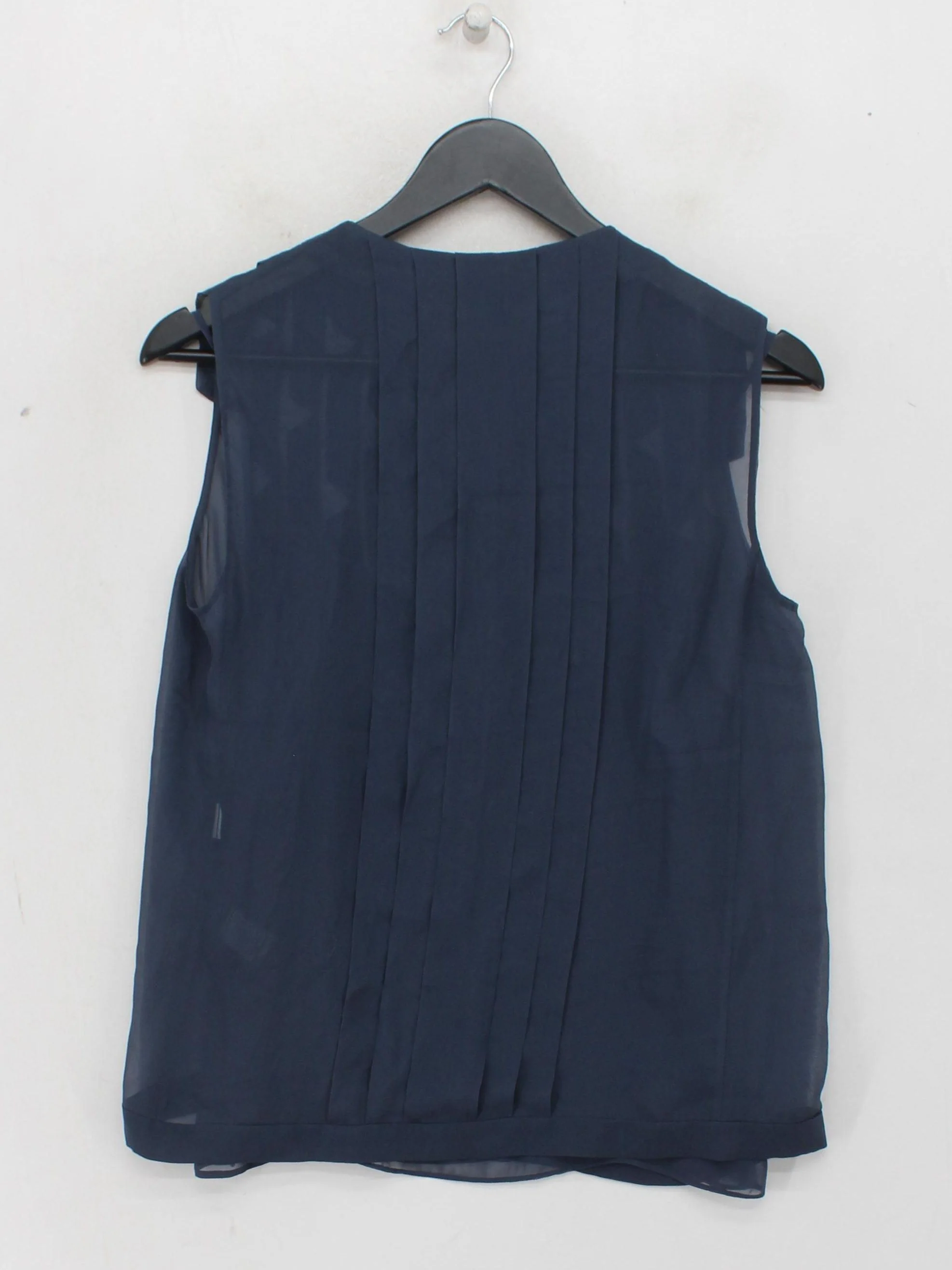 Diane Von Furstenberg Women's Top UK 4 Blue 100% Other Basic - Image 2