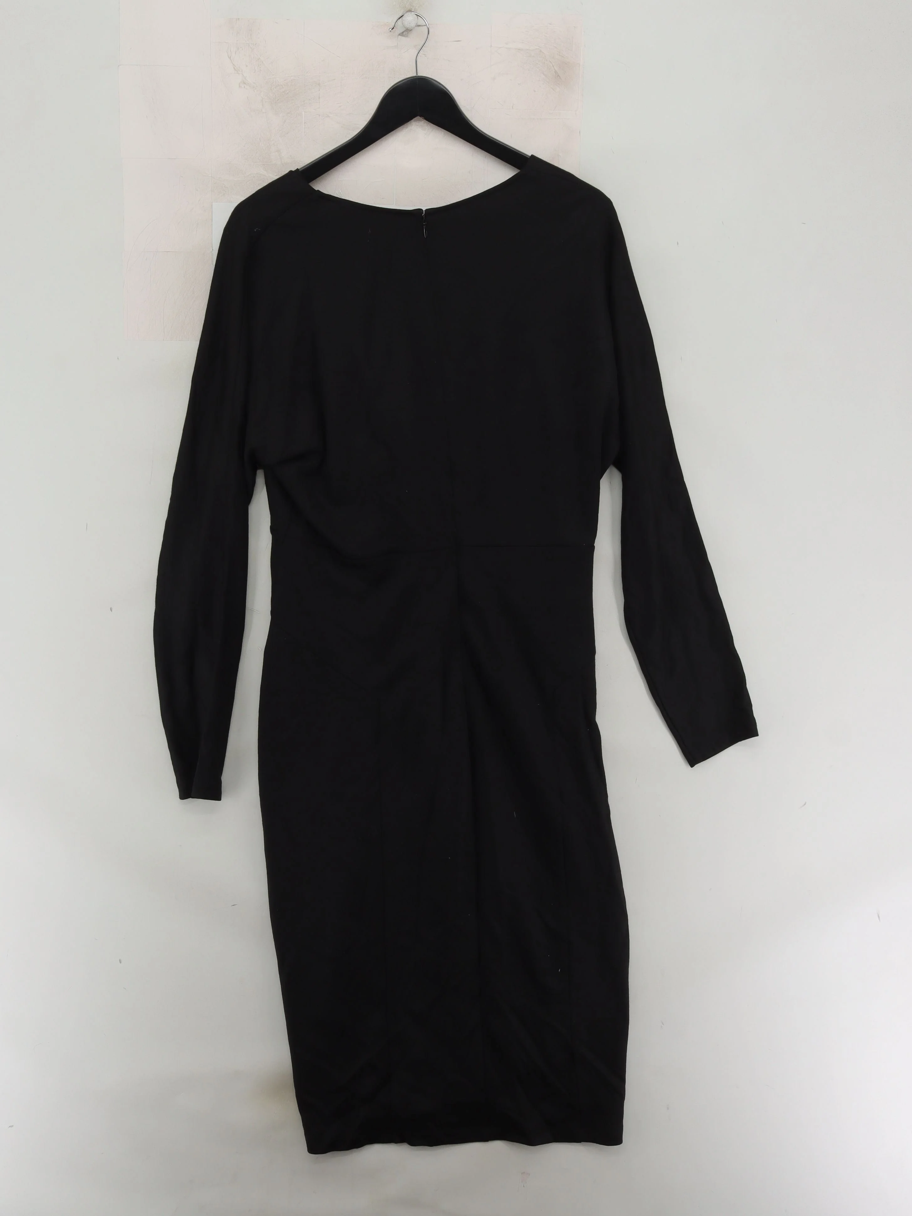 Diane von Furstenberg Wrap Midi Dress L in Black - Image 2