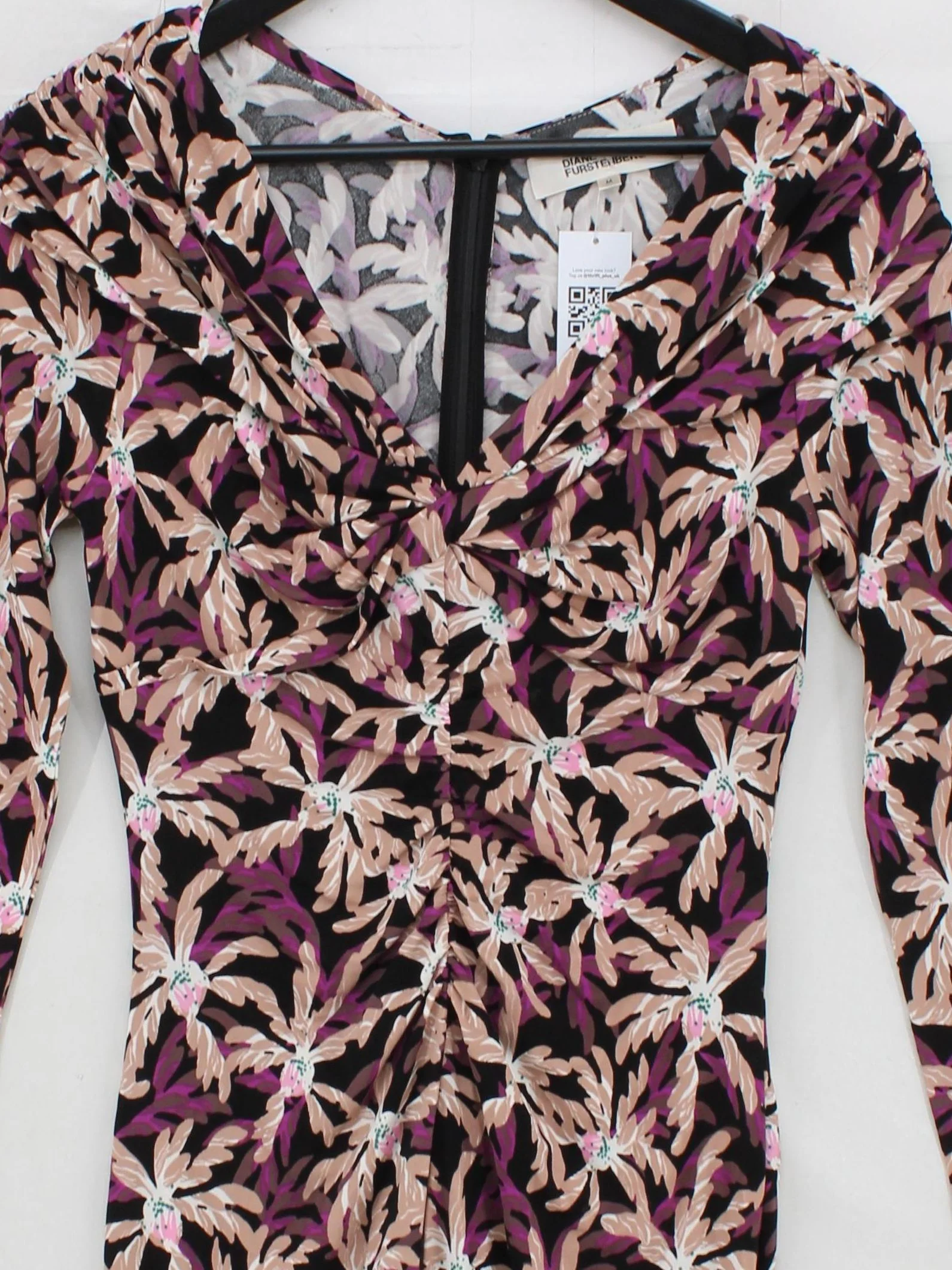 Diane von Furstenberg Wrap Midi Dress M in Multi - Image 3