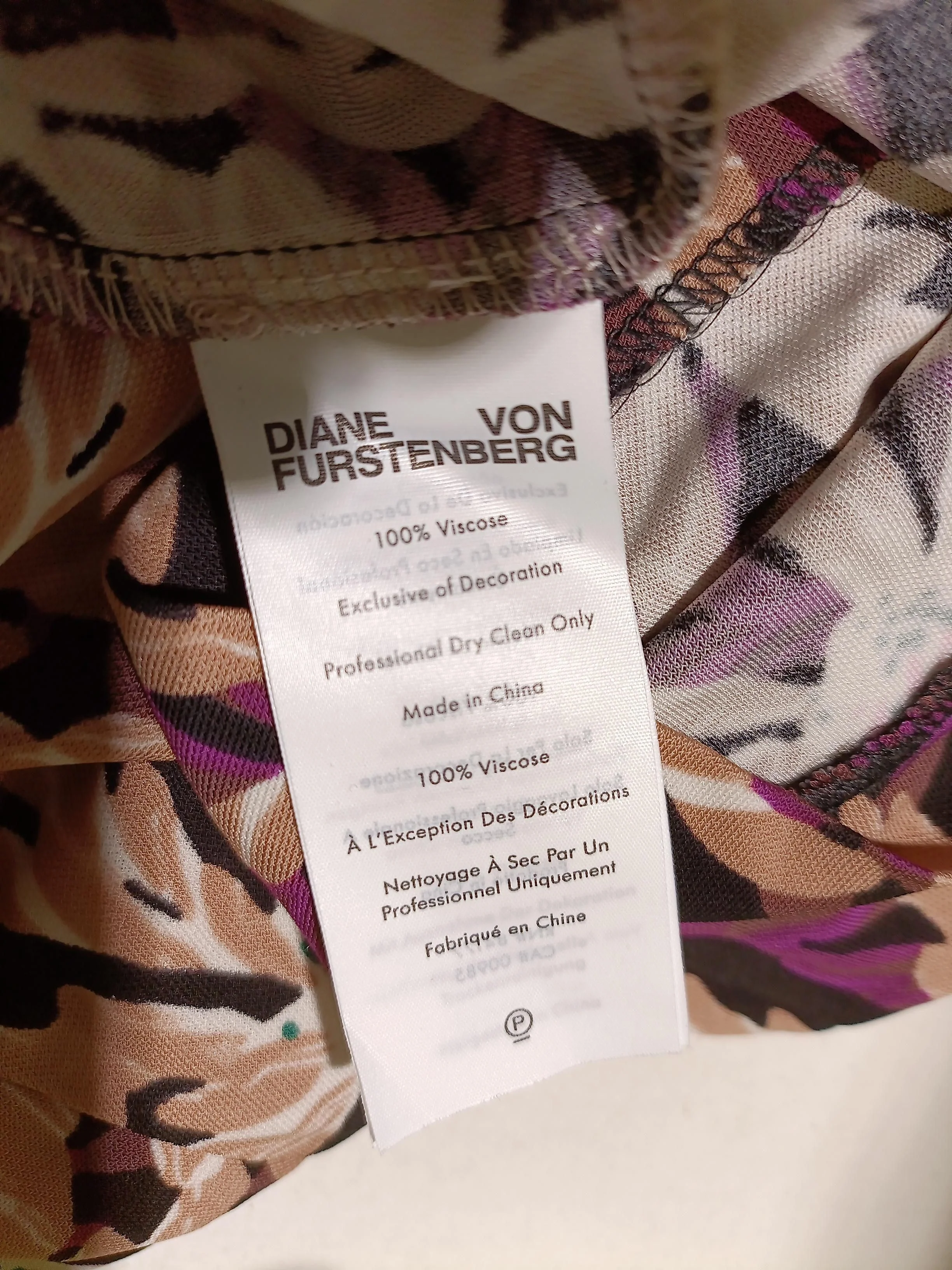 Diane von Furstenberg Wrap Midi Dress M in Multi - Image 6