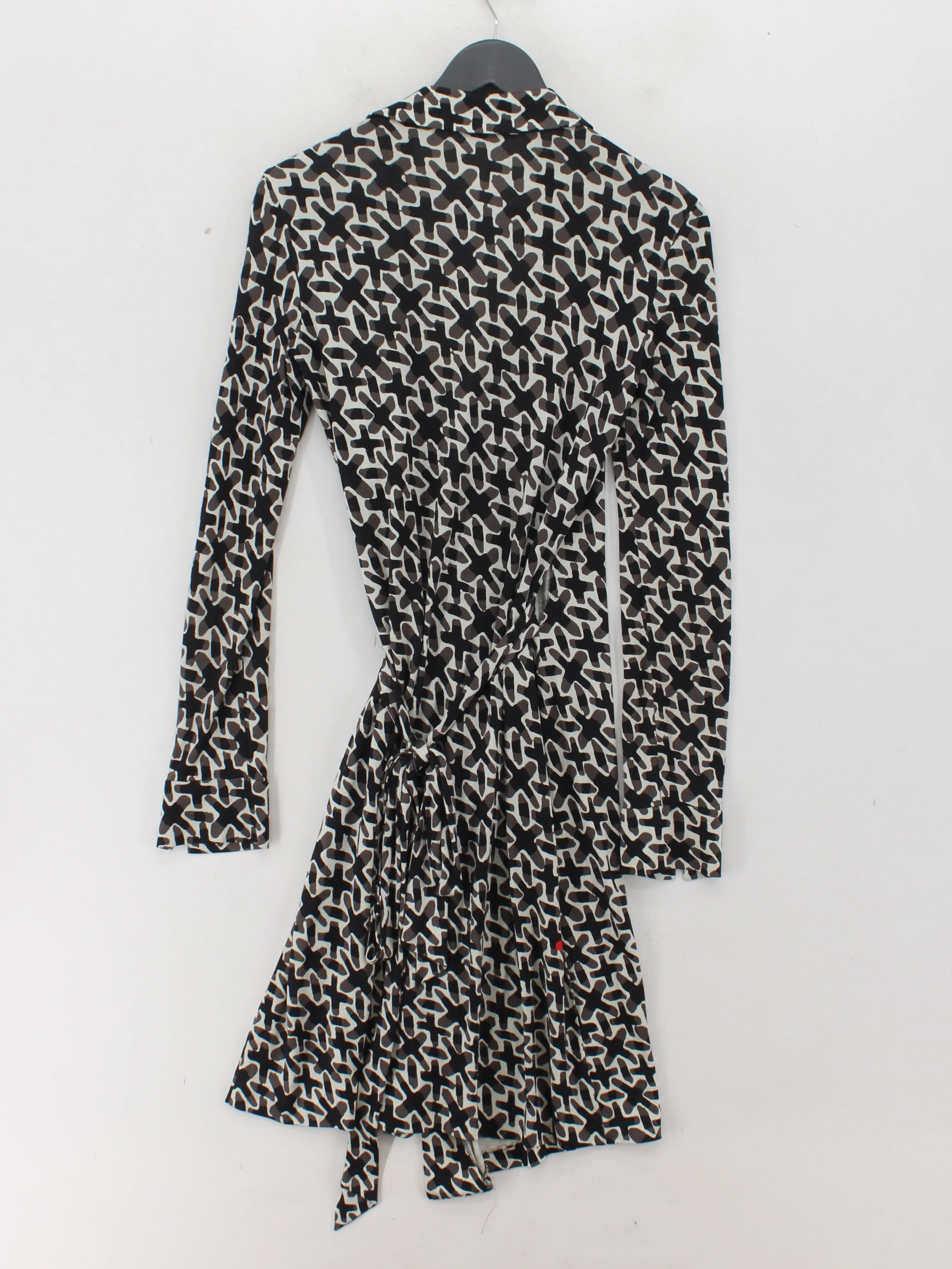 Diane von Furstenberg Wrap Mini Dress UK12 in Multi - Image 2