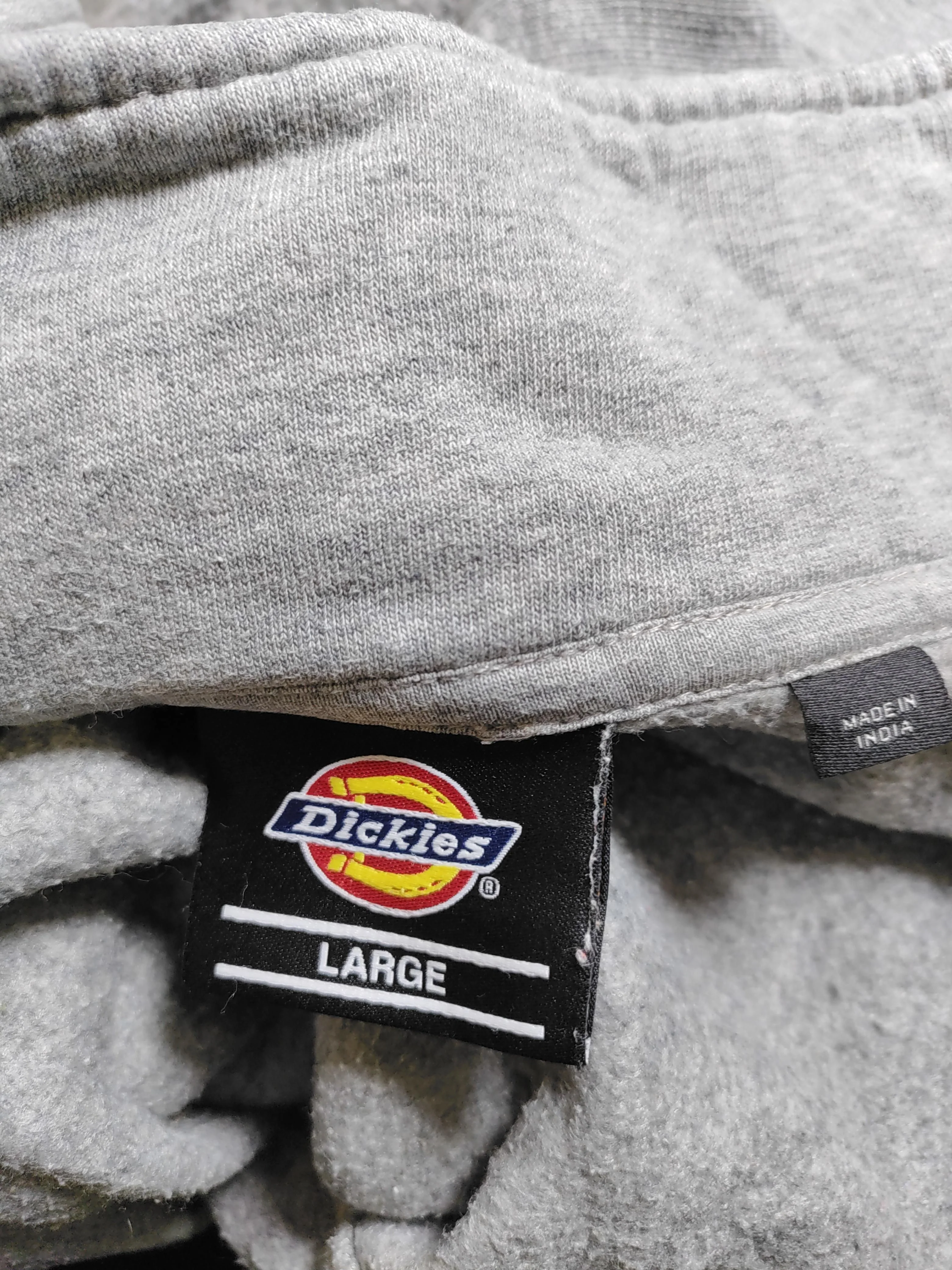 Dickies Men's Hoodie L Grey 100% Cotton Pullover - Image 5
