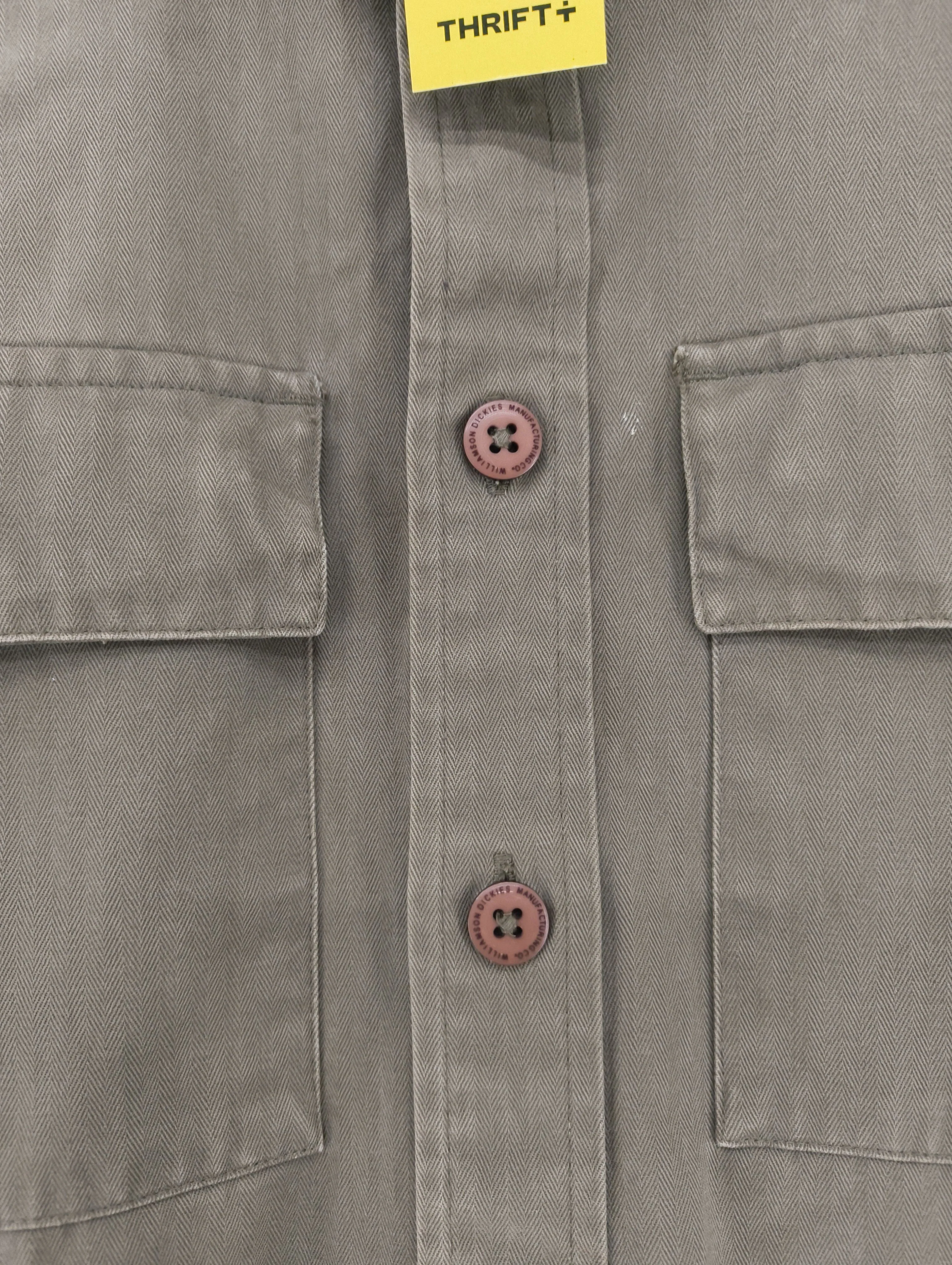 Dickies Men's Shirt S Green 100% Cotton Basic - Image 5