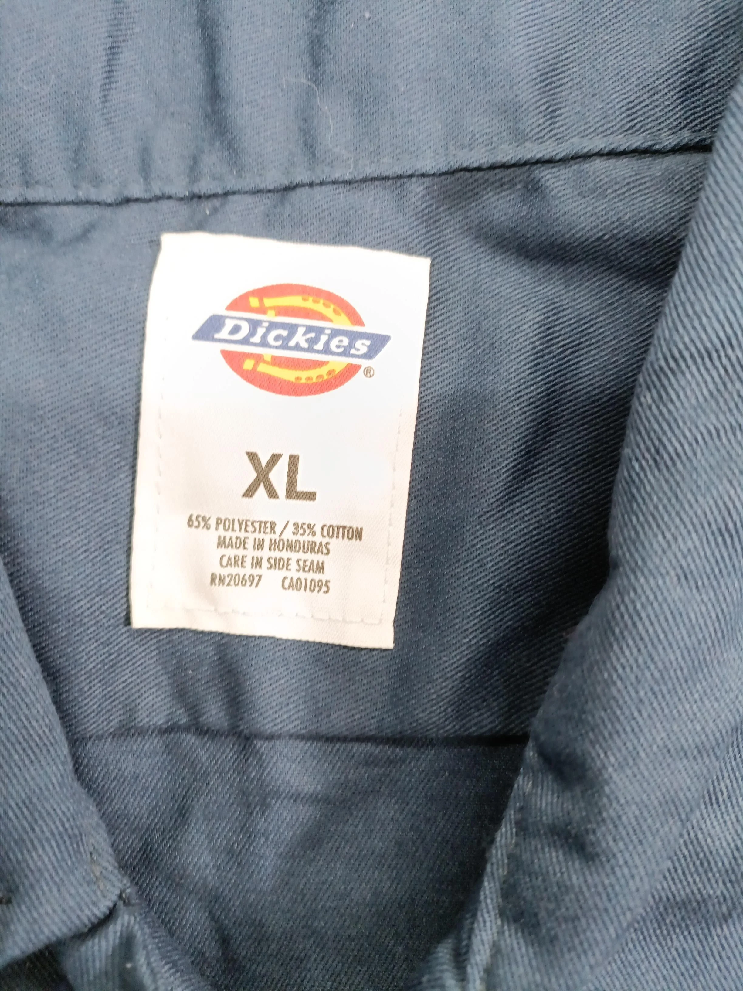 Dickies Men's Shirt XL Blue Polyester with Cotton Basic - Image 5