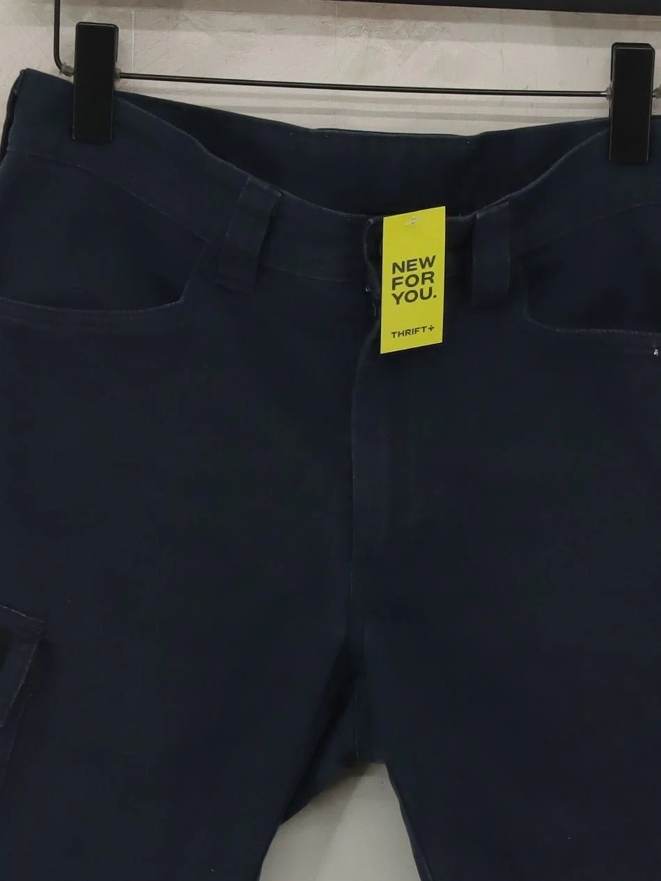 Dickies Men's Shorts M Blue 100% Cotton Cargo - Image 3