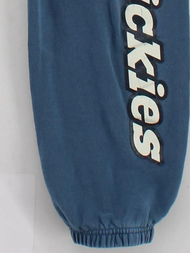 Dickies Men's Sports Bottoms L Blue Graphic 100% Cotton Tapered Sweatpants - Image 4