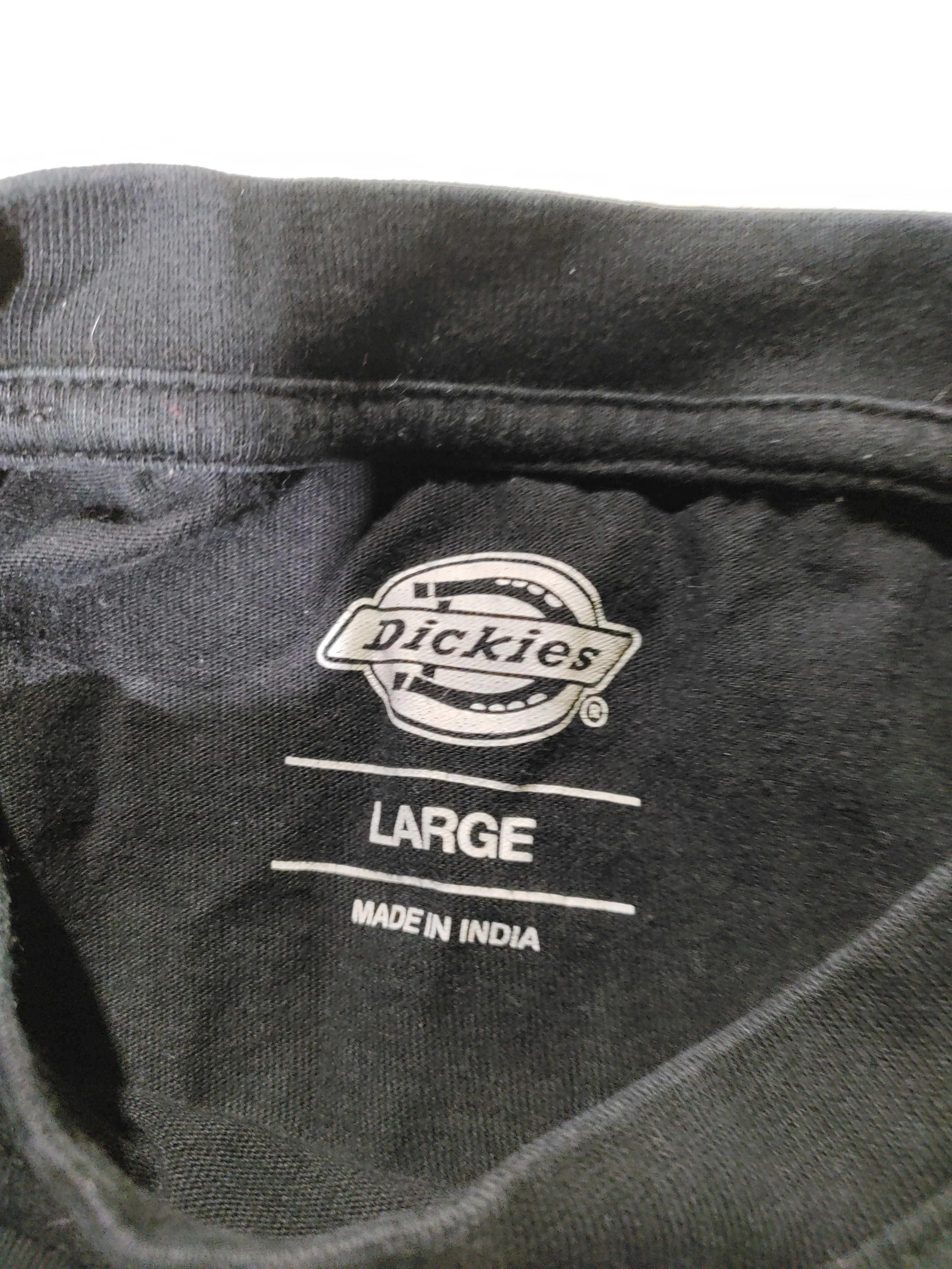 Dickies Men's T-Shirt L Black Graphic 100% Cotton Basic - Image 5