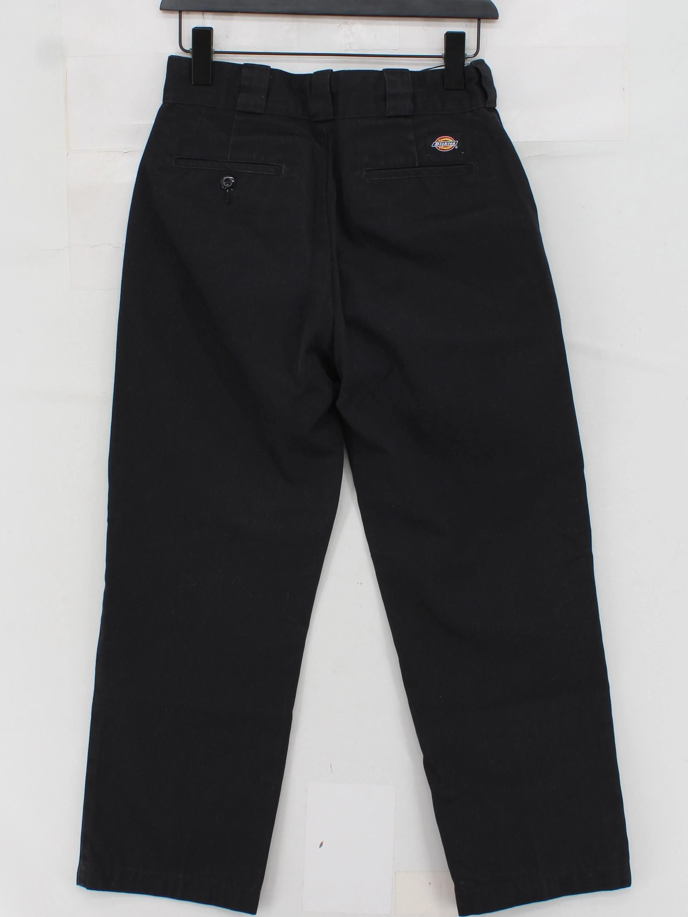 Dickies Men's Trousers W 26 in Black Polyester with Cotton Straight Chino - Image 2