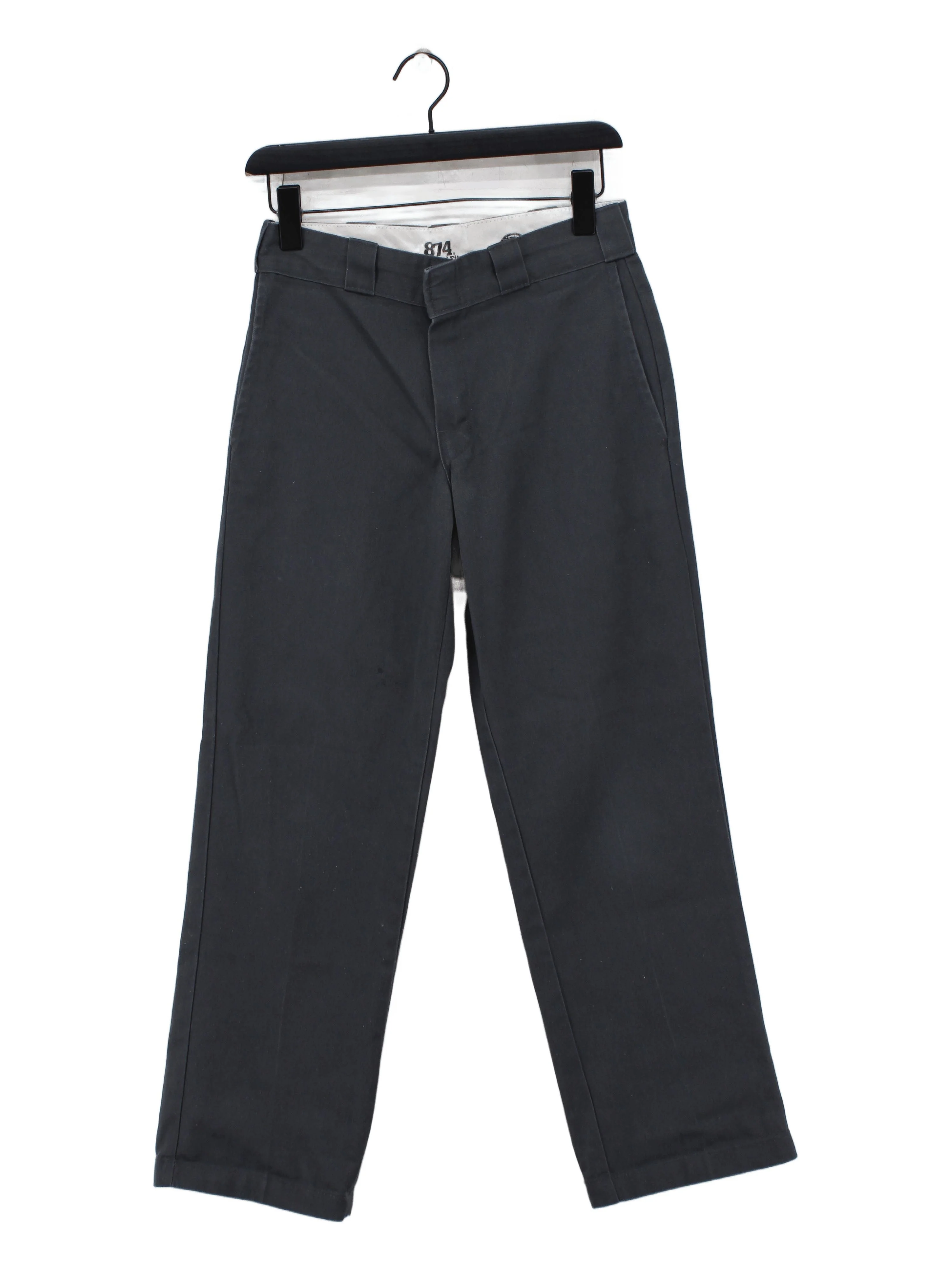 Dickies Men's Trousers W 29 in Grey Polyester with Cotton Chino