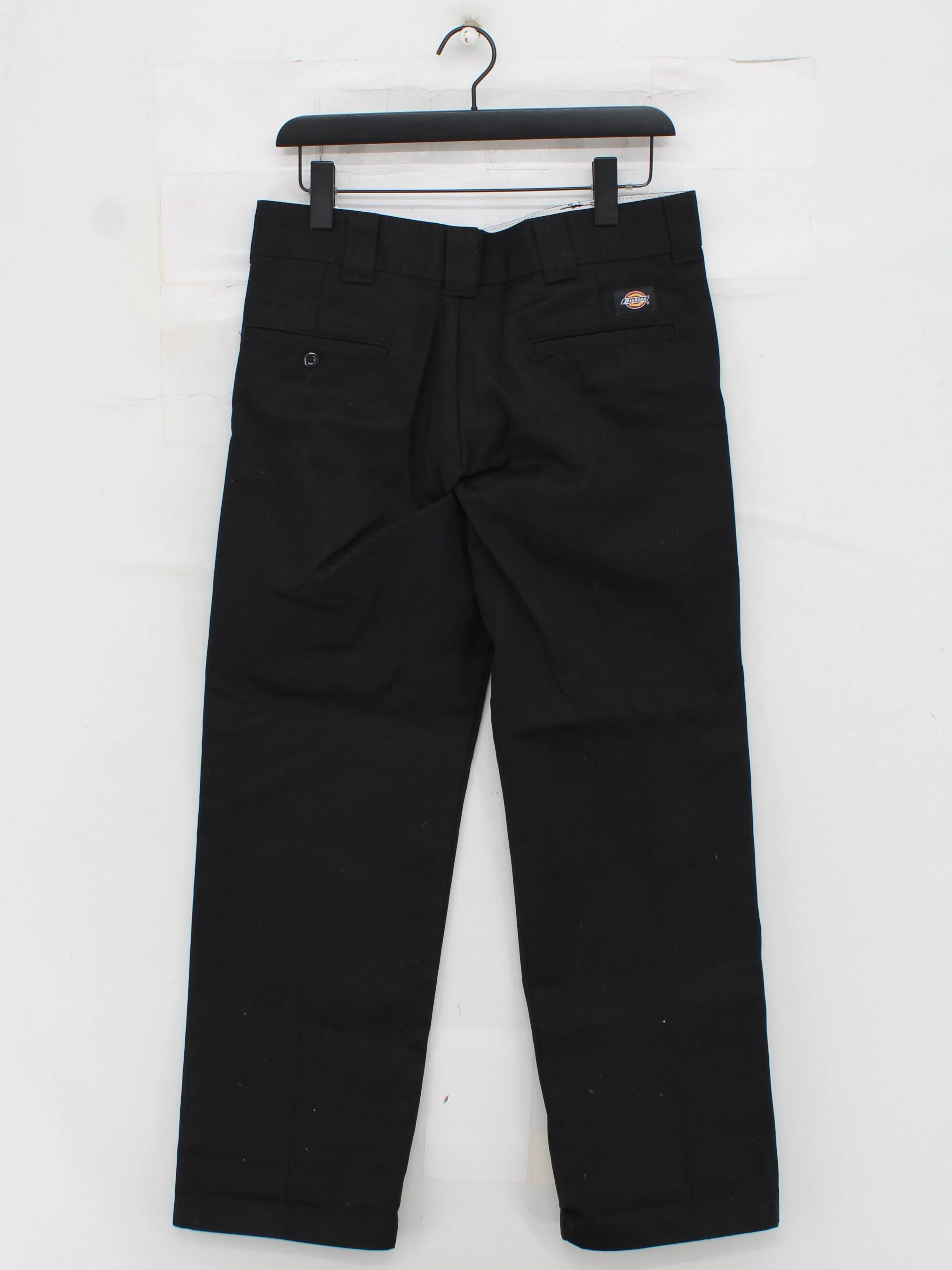 Dickies Men's Trousers W 32 in Black Polyester with Cotton Straight Chino - Image 2