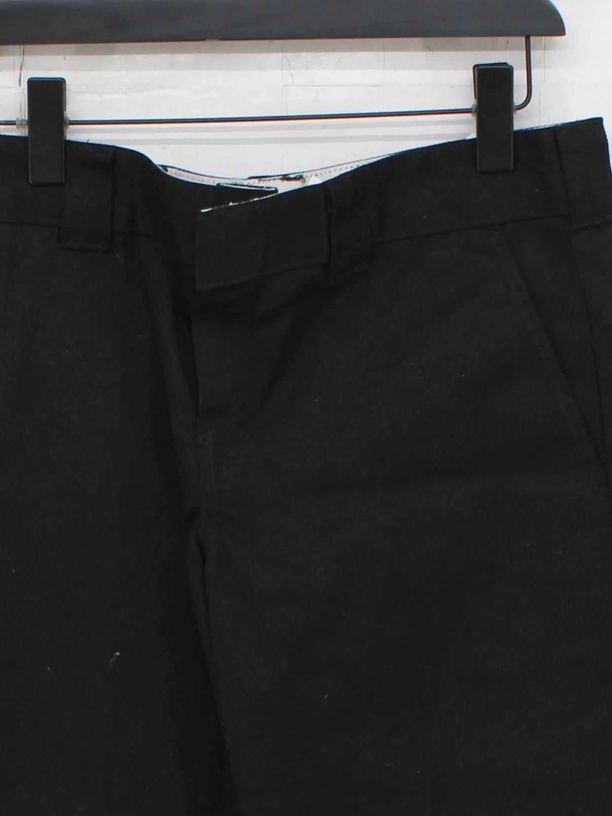Dickies Men's Trousers W 32 in Black Polyester with Cotton Straight Chino - Image 3