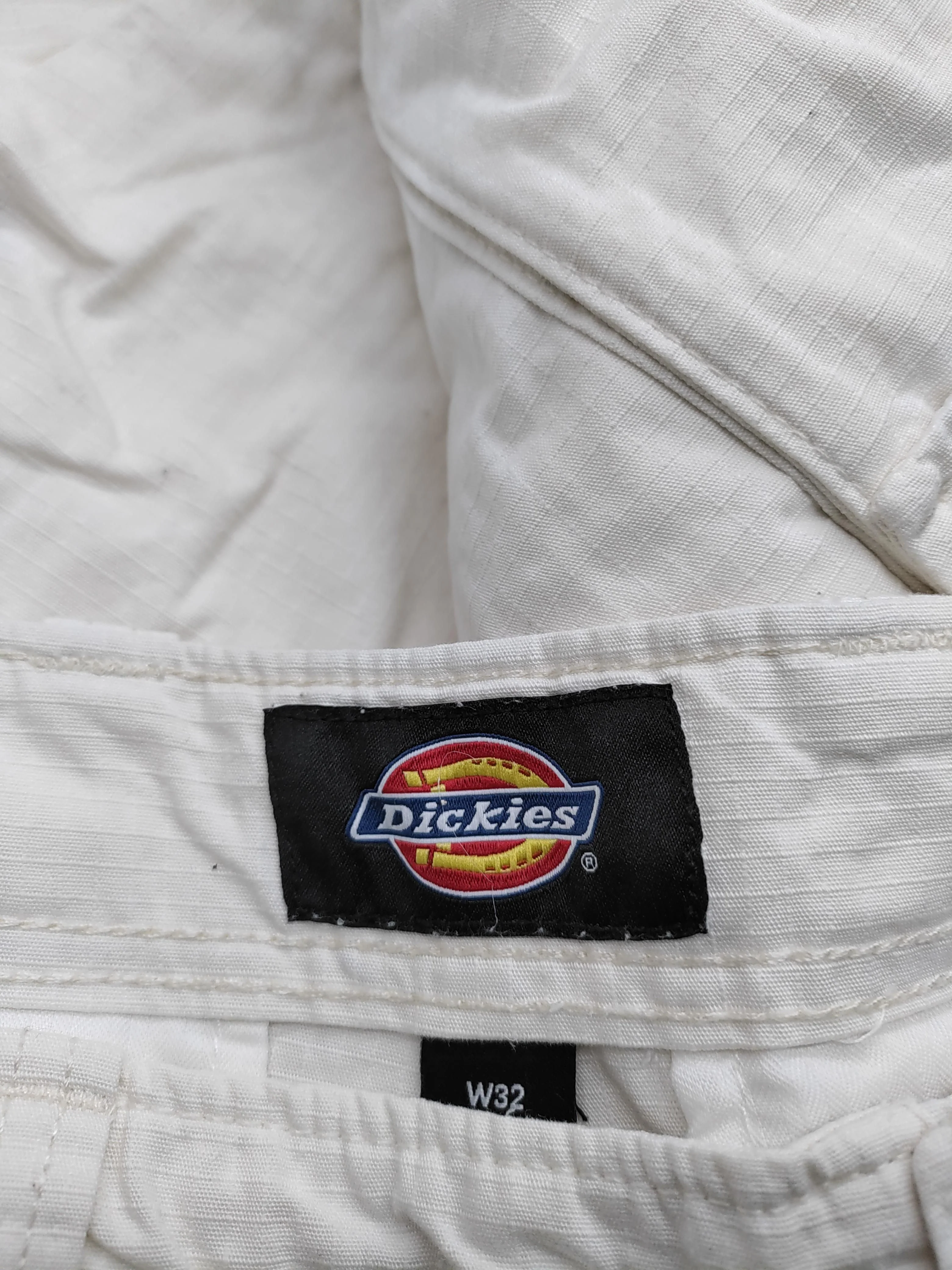 Dickies Men's Trousers W 32 in Cream Cotton with Polyester Straight Cargo - Image 6