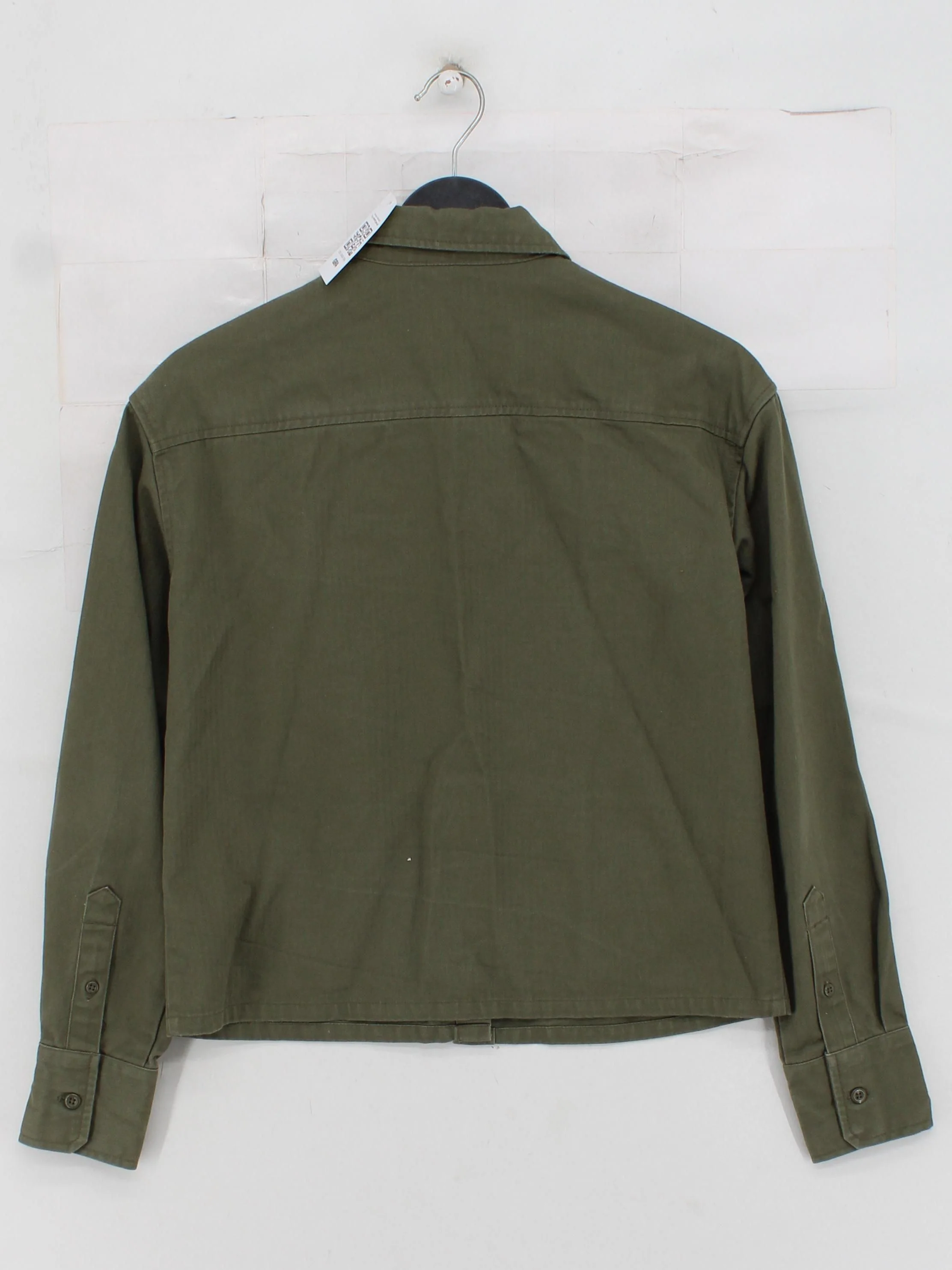 Dickies Women's Shirt S Green 100% Cotton Long Sleeve Collared Basic - Image 2