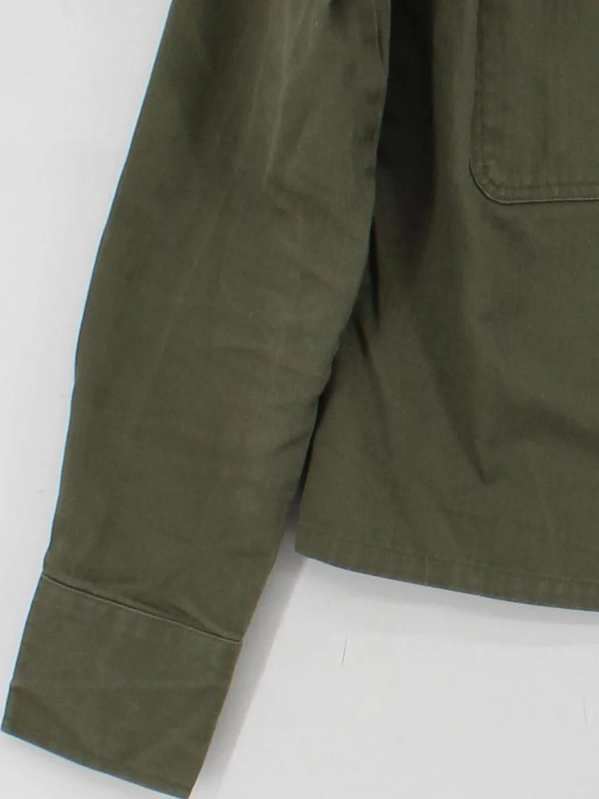 Dickies Women's Shirt S Green 100% Cotton Long Sleeve Collared Basic - Image 4
