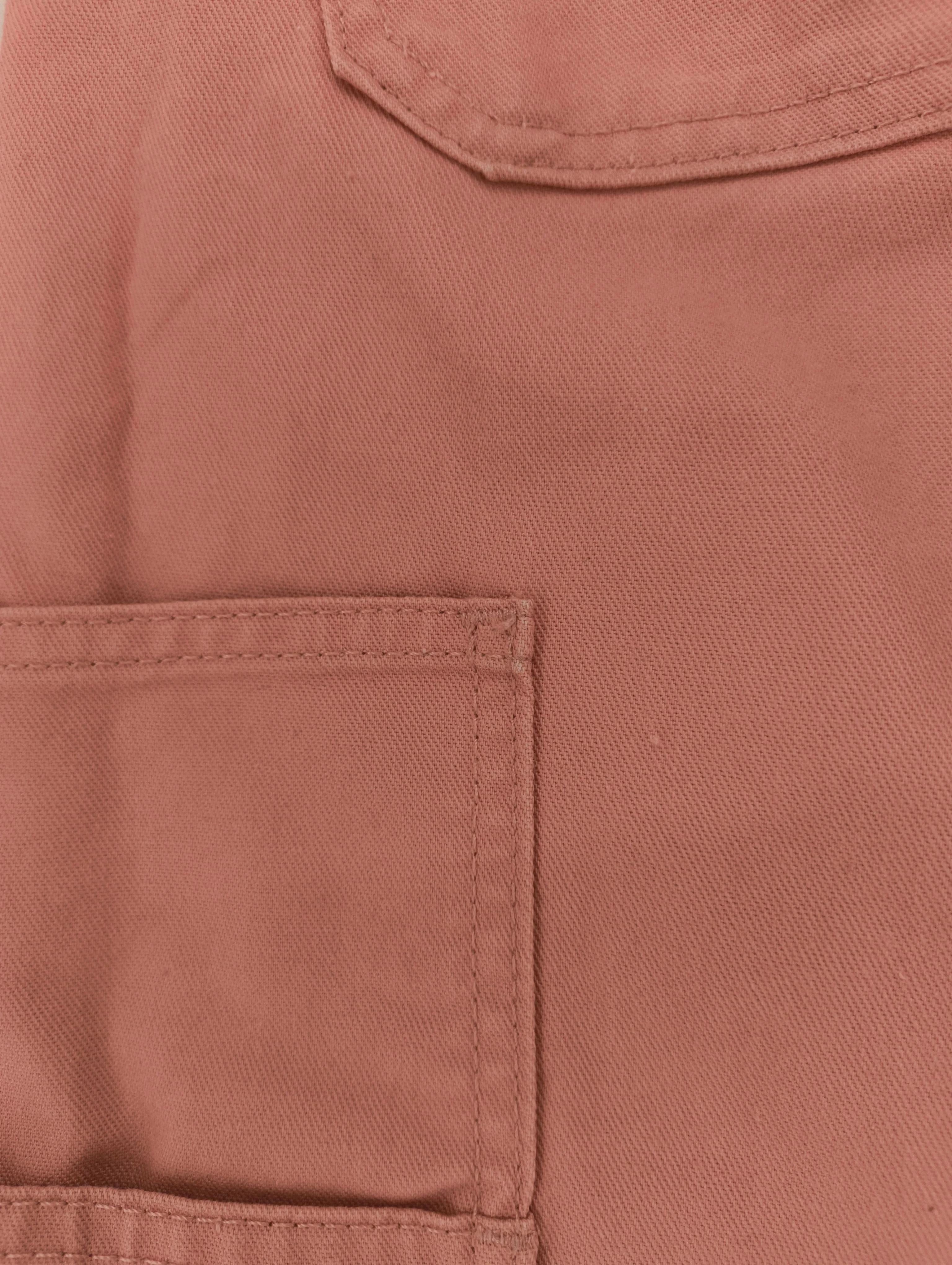 Dickies Women's Trousers UK 8 Pink 100% Cotton Wide-Leg Cargo - Image 7