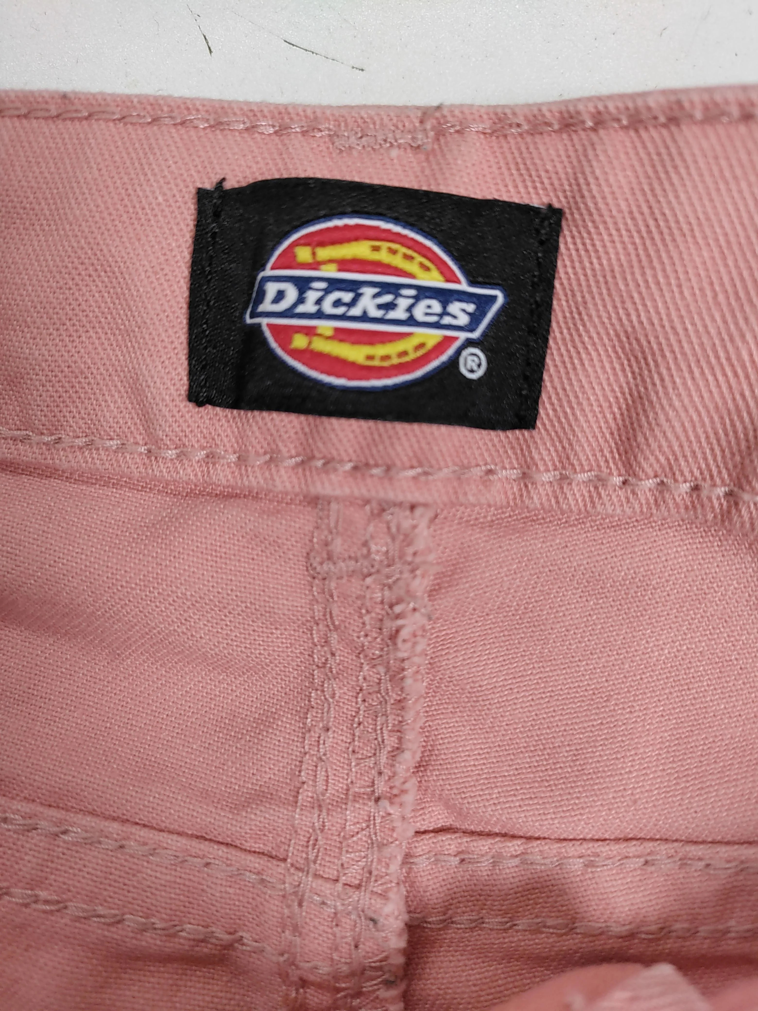 Dickies Women's Trousers UK 8 Pink 100% Cotton Wide-Leg Cargo - Image 8