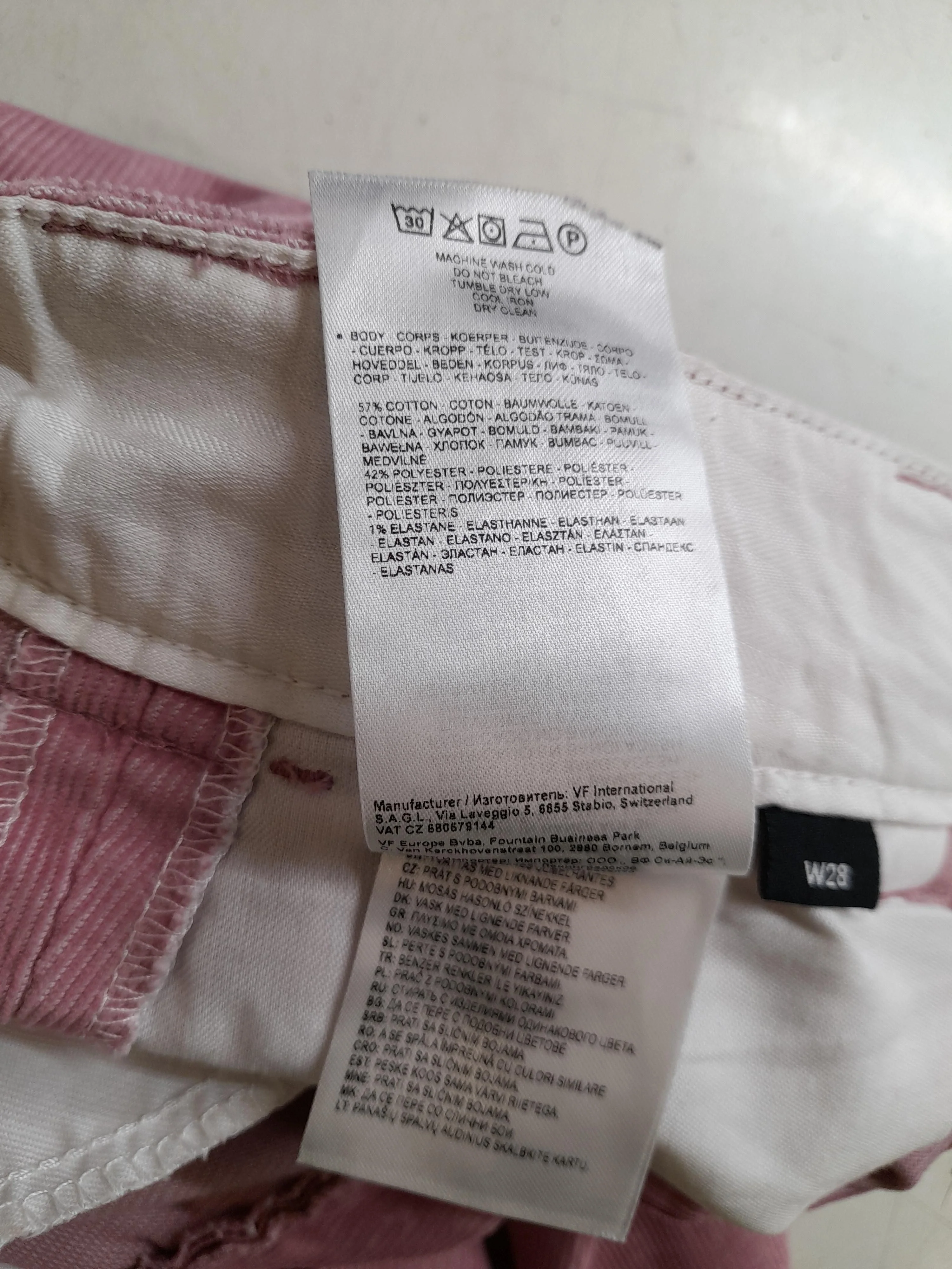 Dickies Women's Trousers W 28 in Pink Cotton with Elastane Wide-Leg Capri - Image 7