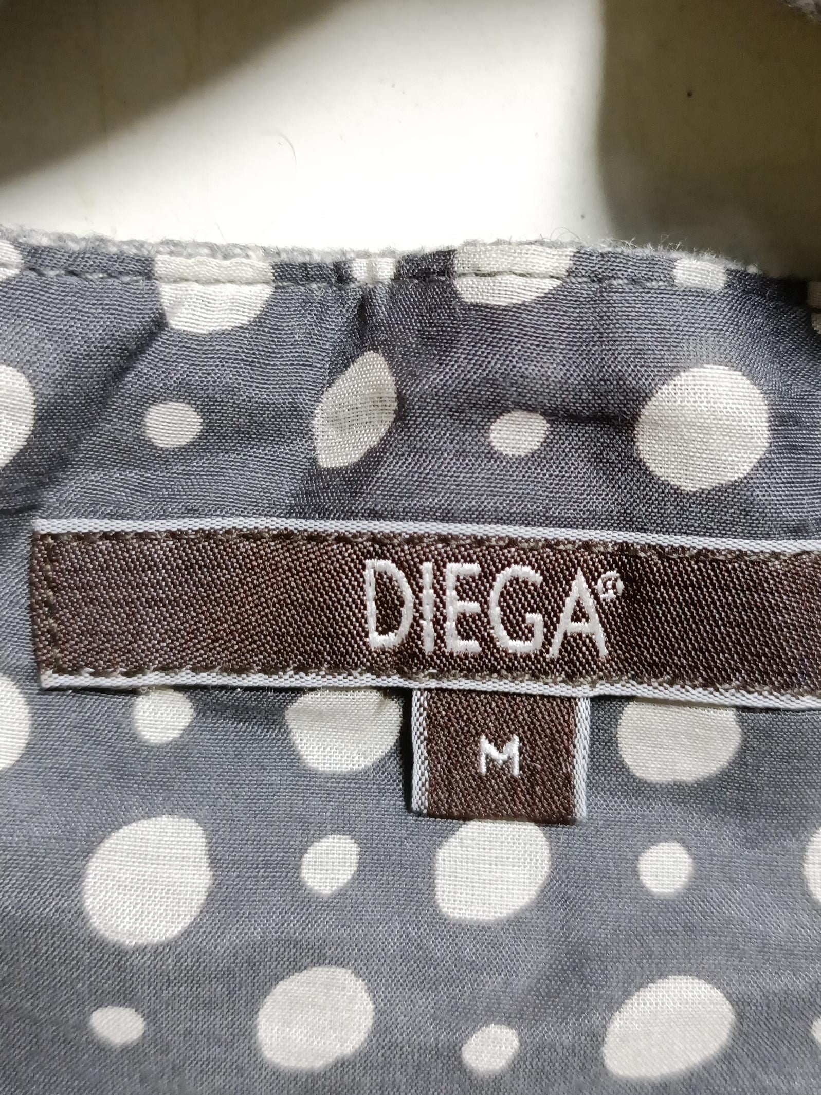 Diega Women's Coat M Grey Striped Wool with Polyamide, Silk, Cotton Overcoat - Image 5